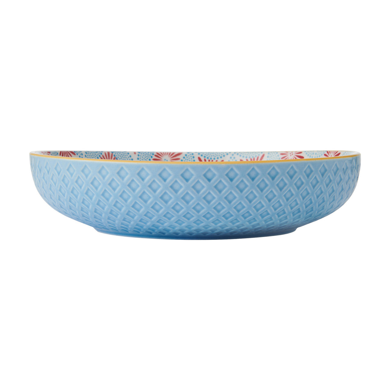 Mikasa Glazed Stoneware Coupe Bowl 21cm (Blue Mosaic)