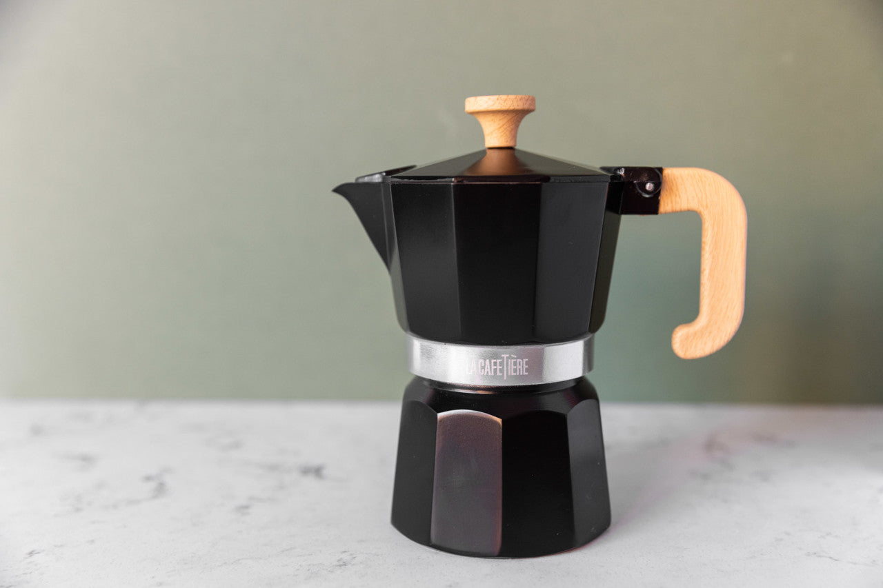 La Cafetière Venice Aluminium Espresso Maker 6 Cup / 290ml (Black)