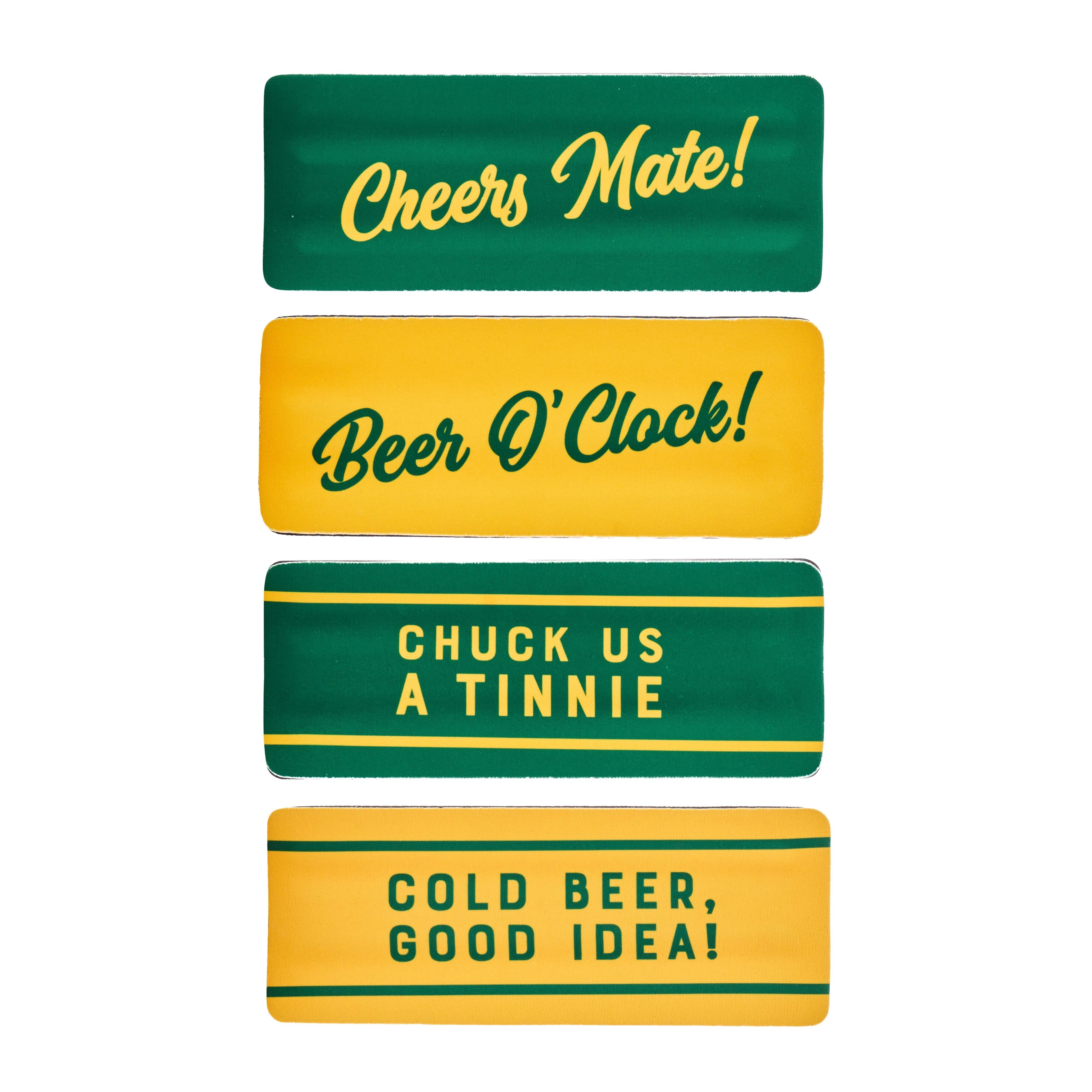 Australian Collection Cheers Mate Slap On Stubby Cooler Assorted
