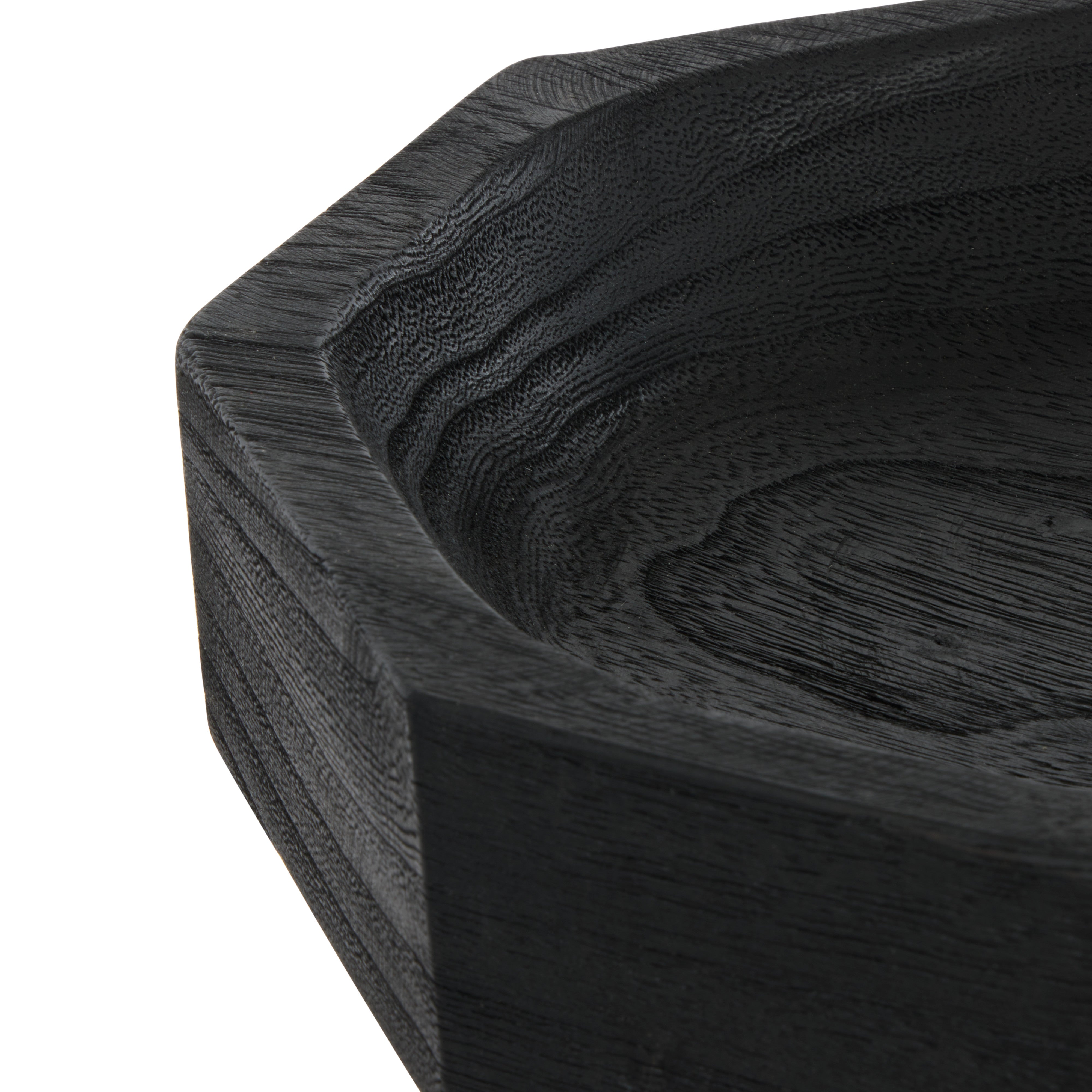 Amalfi Lyra Wooden Tray Flat Black