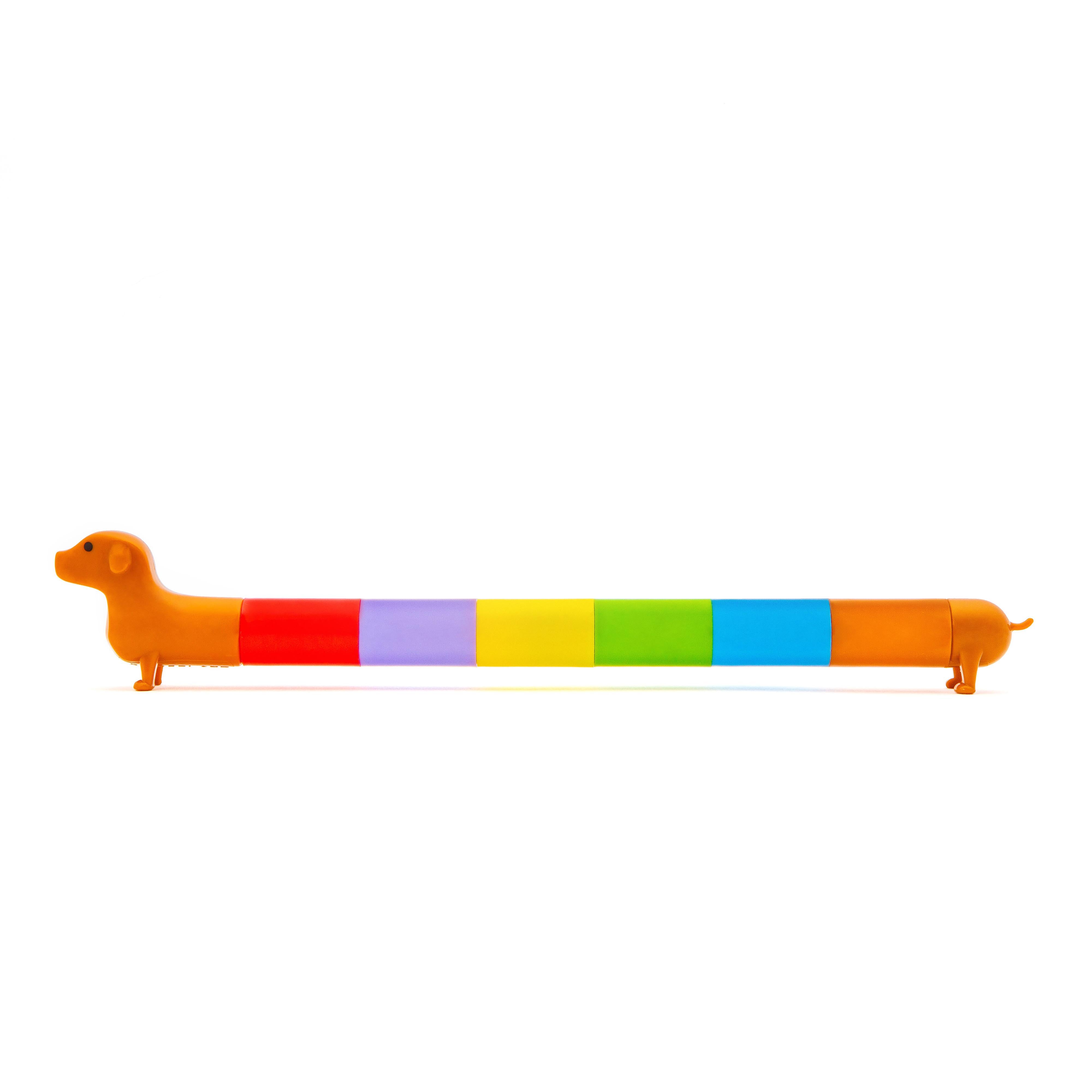 Kikkerland Rainbow Dachshund Markers Multi-Coloured