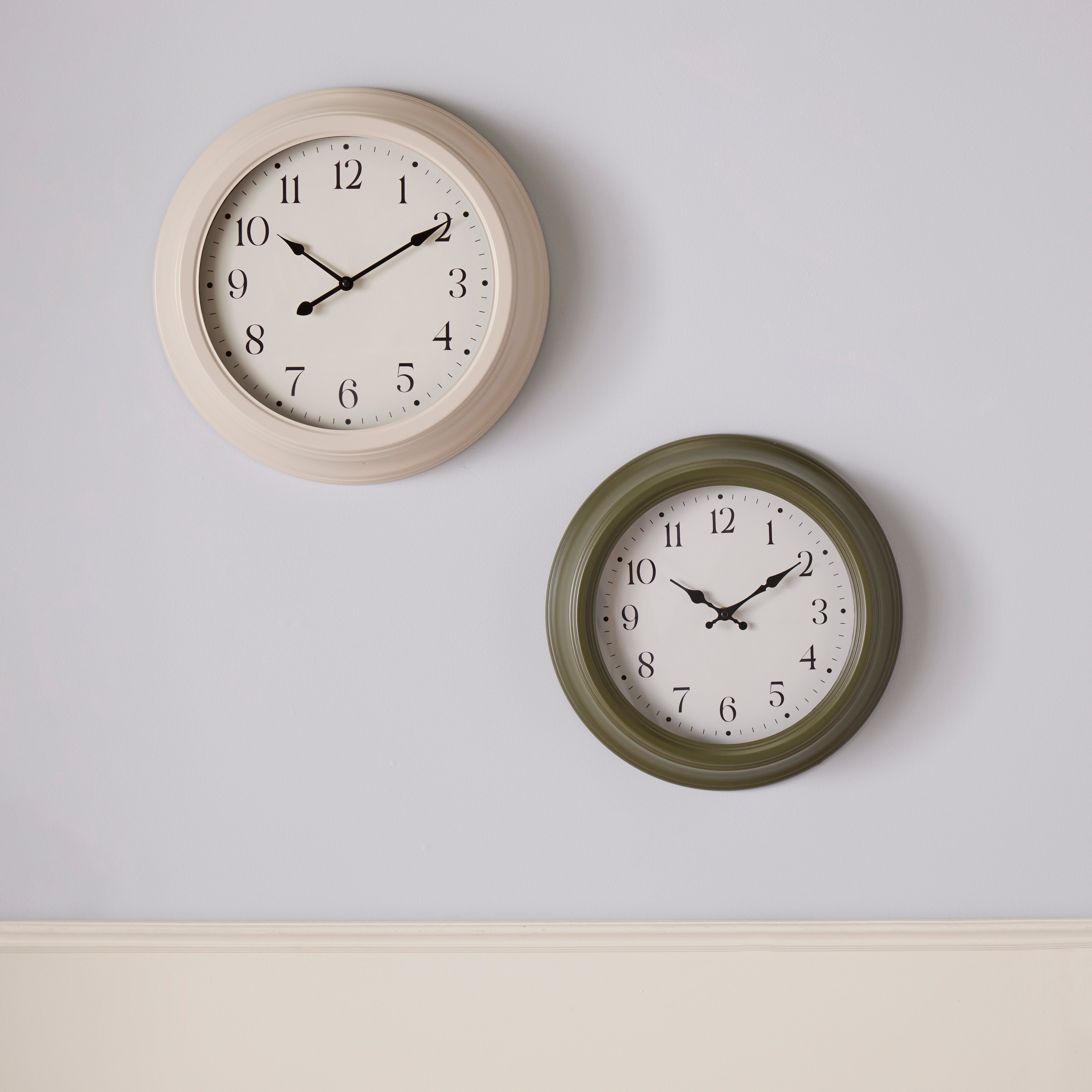 Society Home Marlow Wall Clock White & Cream