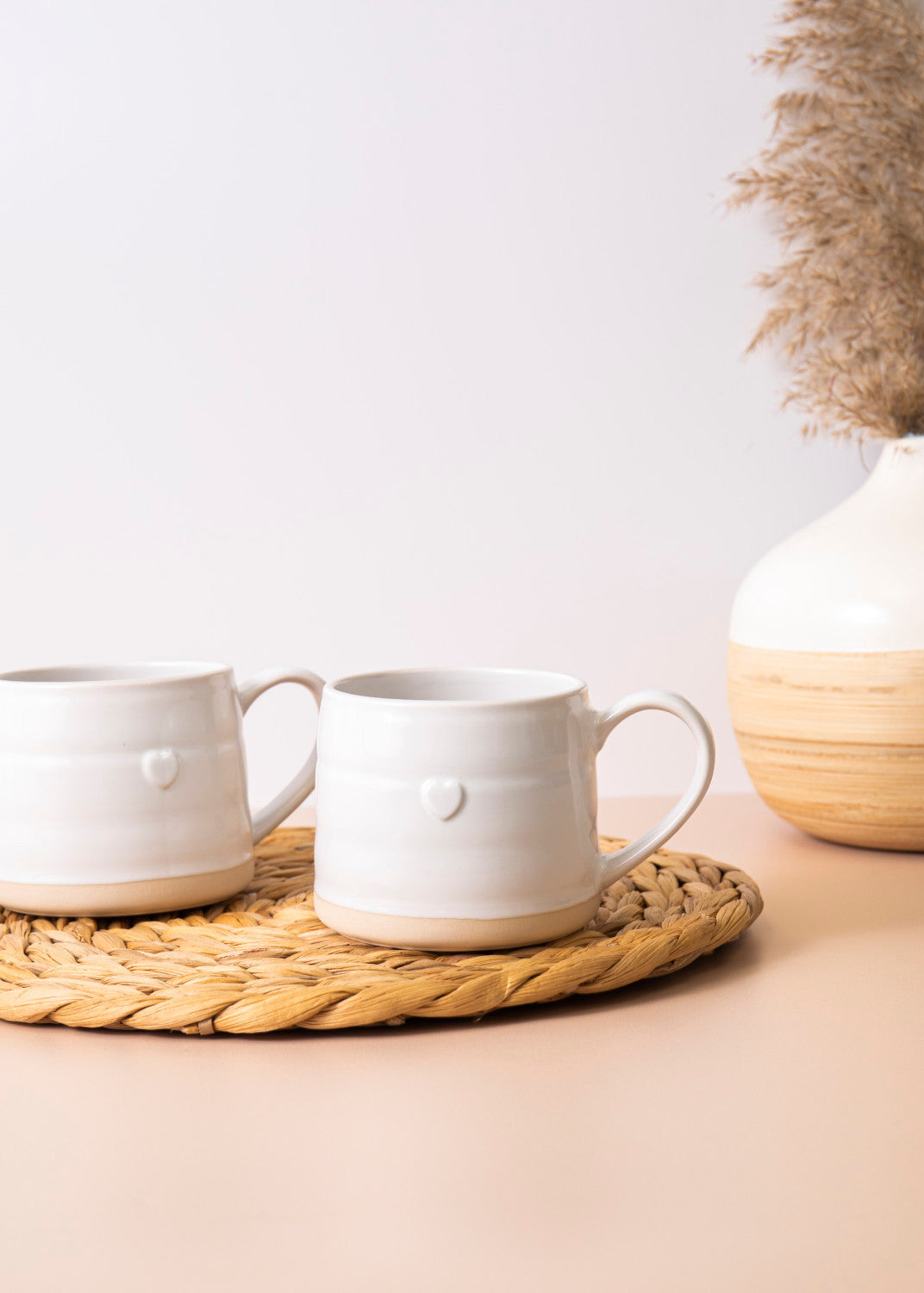 Mikasa Stoneware Cosy Mug Set 2 Piece 380ml (Heart)