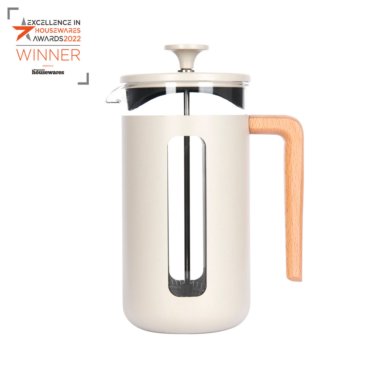 La Cafetière Pisa Stainless Steel Cafetière 8 Cup / 1L (Latte)
