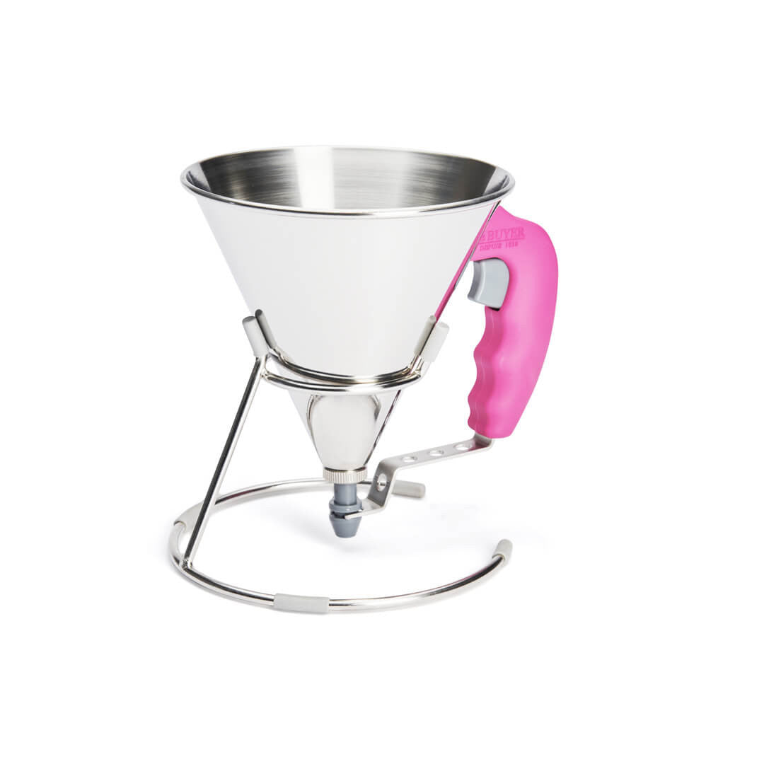 de Buyer Kwik Piston Funnel 0.8L Fuchsia