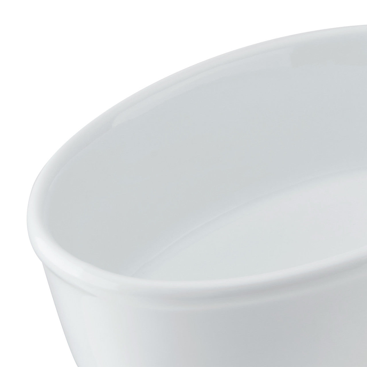 Mikasa Chalk Porcelain Oval Pie Dish 18cm (White)
