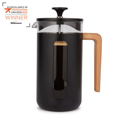La Cafetière Pisa Stainless Steel Cafetière 8 Cup / 1L (Black)