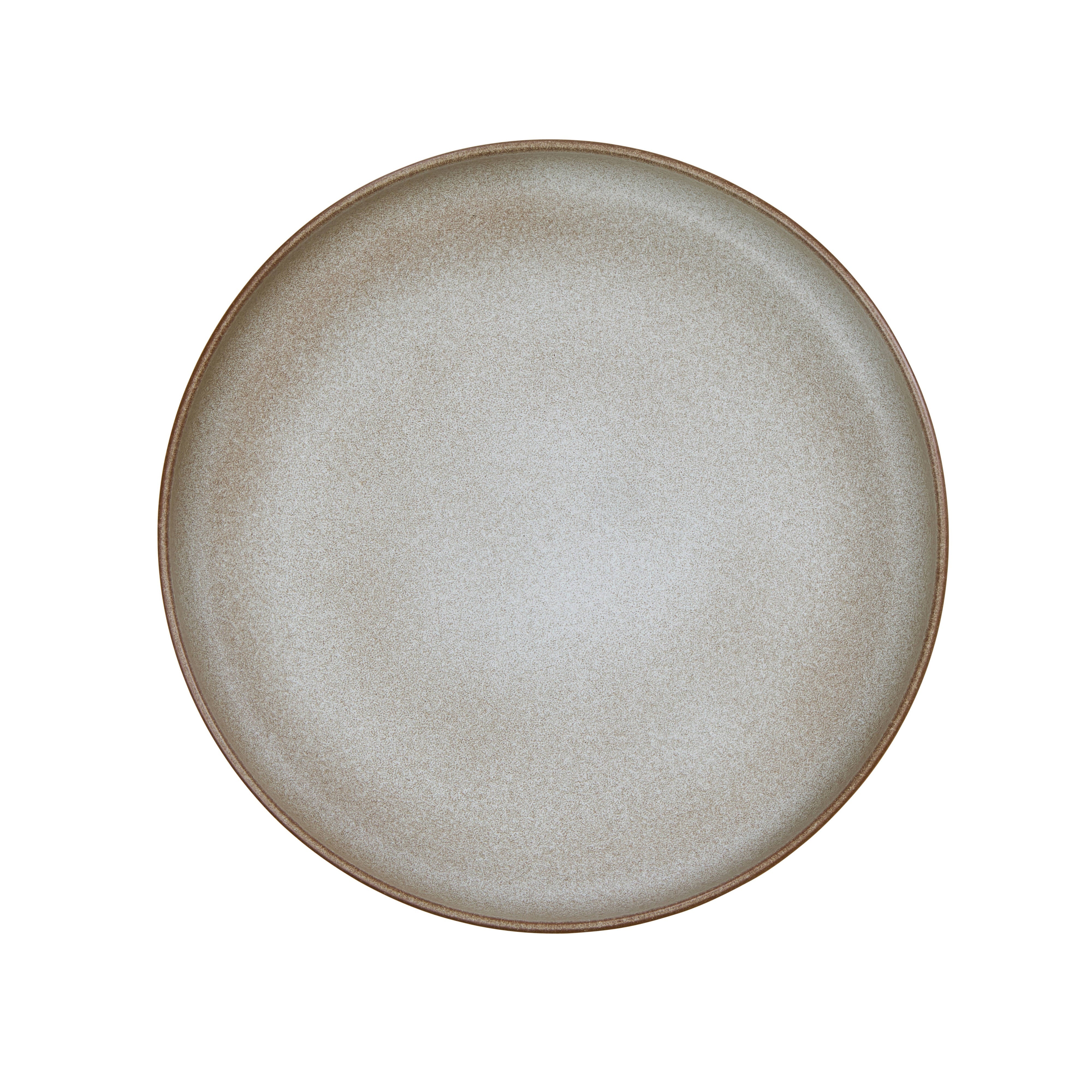 Davis & Waddell Rafe Shallow Salad Bowl Grey & Brown