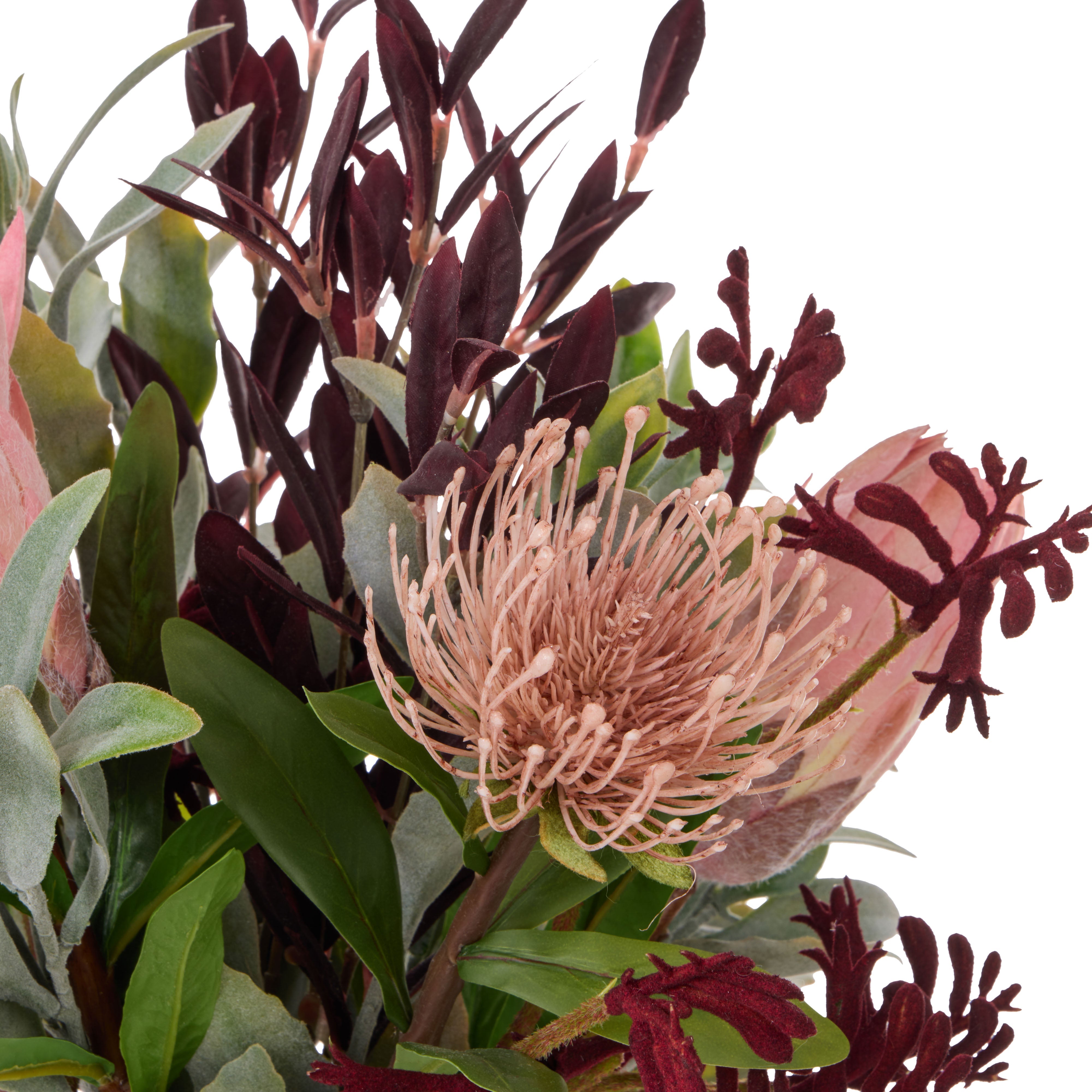 Rogue Protea Kangaroo Paw - Maliah Pink & Burgundy 52cm