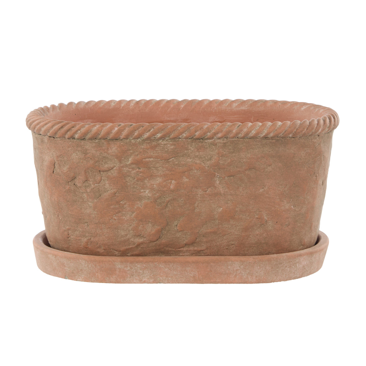 Rogue Chinon Oval Pot With Saucer