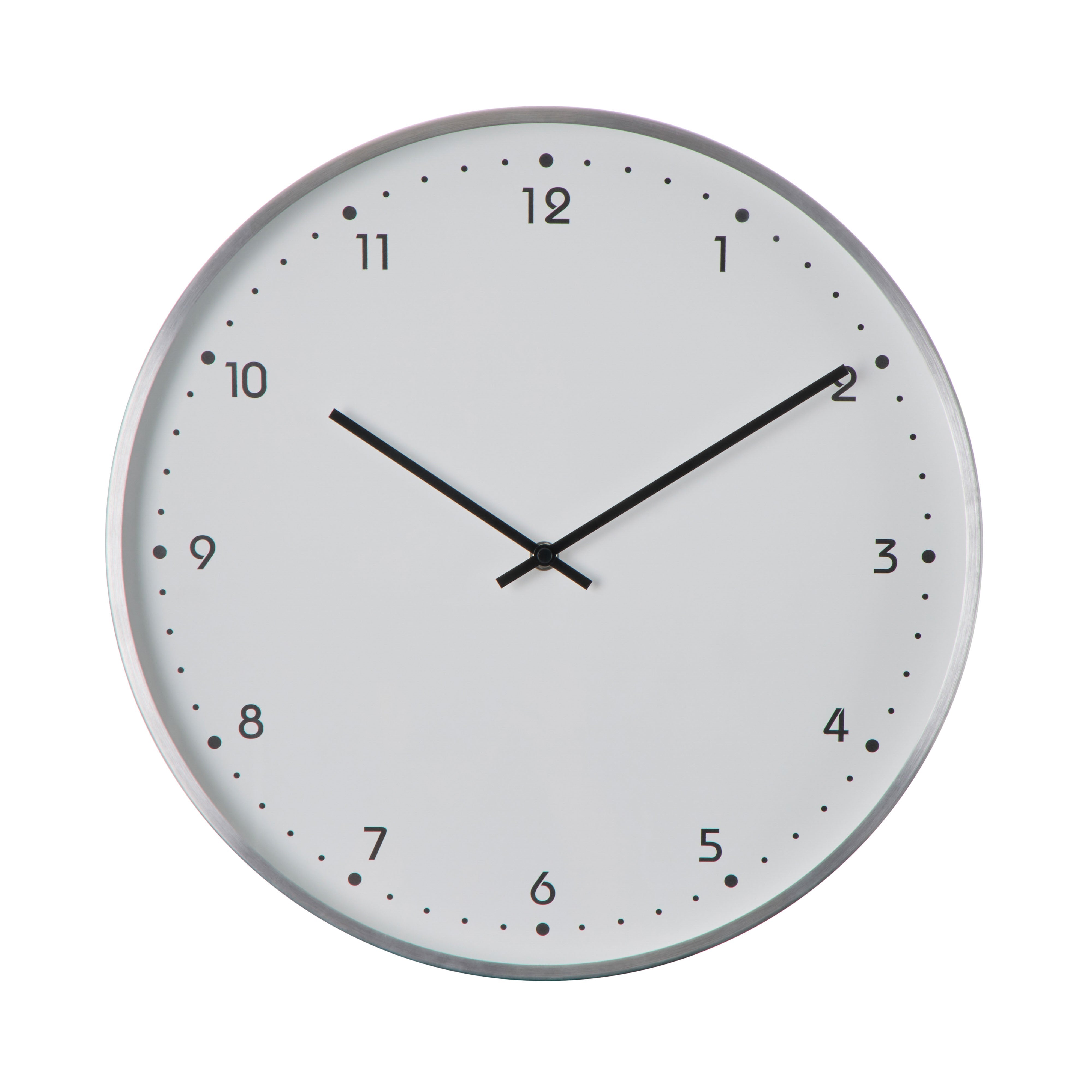 Amalfi Helsinki Wall Clock Silver