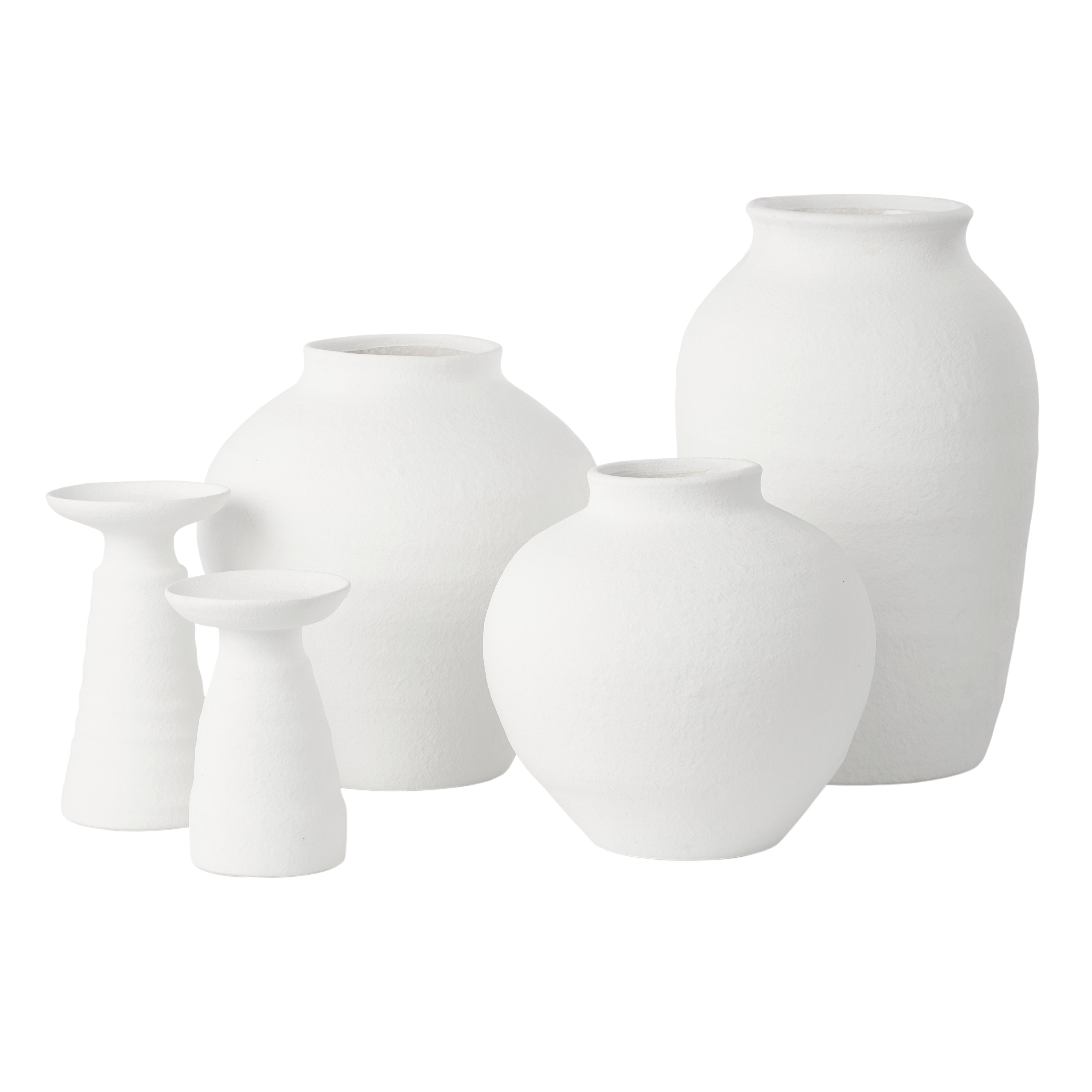 Amalfi Kamari Candle Holder Medium White