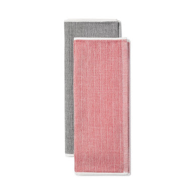 KitchenAid Tea Towel Set of 2 (Empire Red & Charcoal Grey)