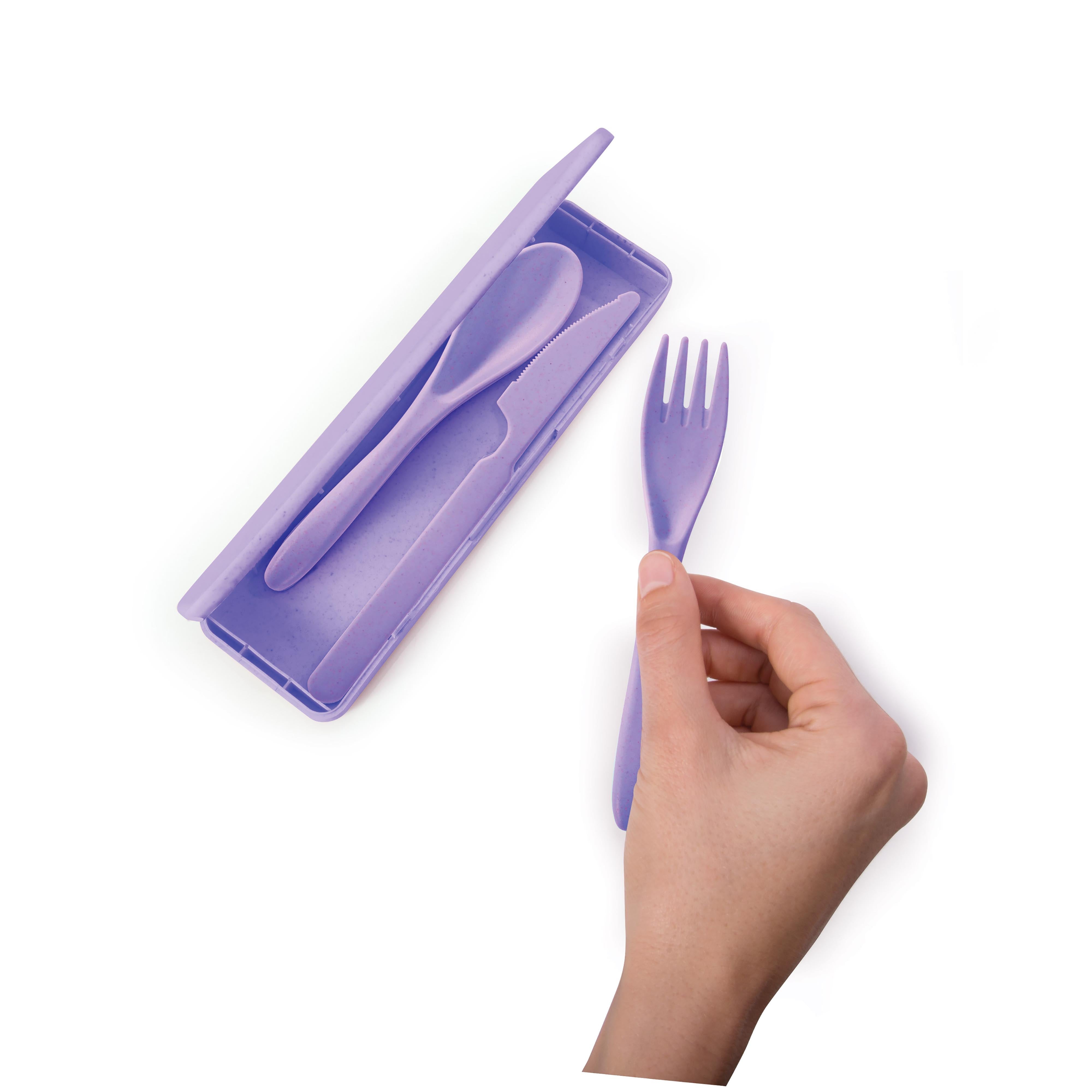 isGift Wheat Straw Cutlery Set Sorbet