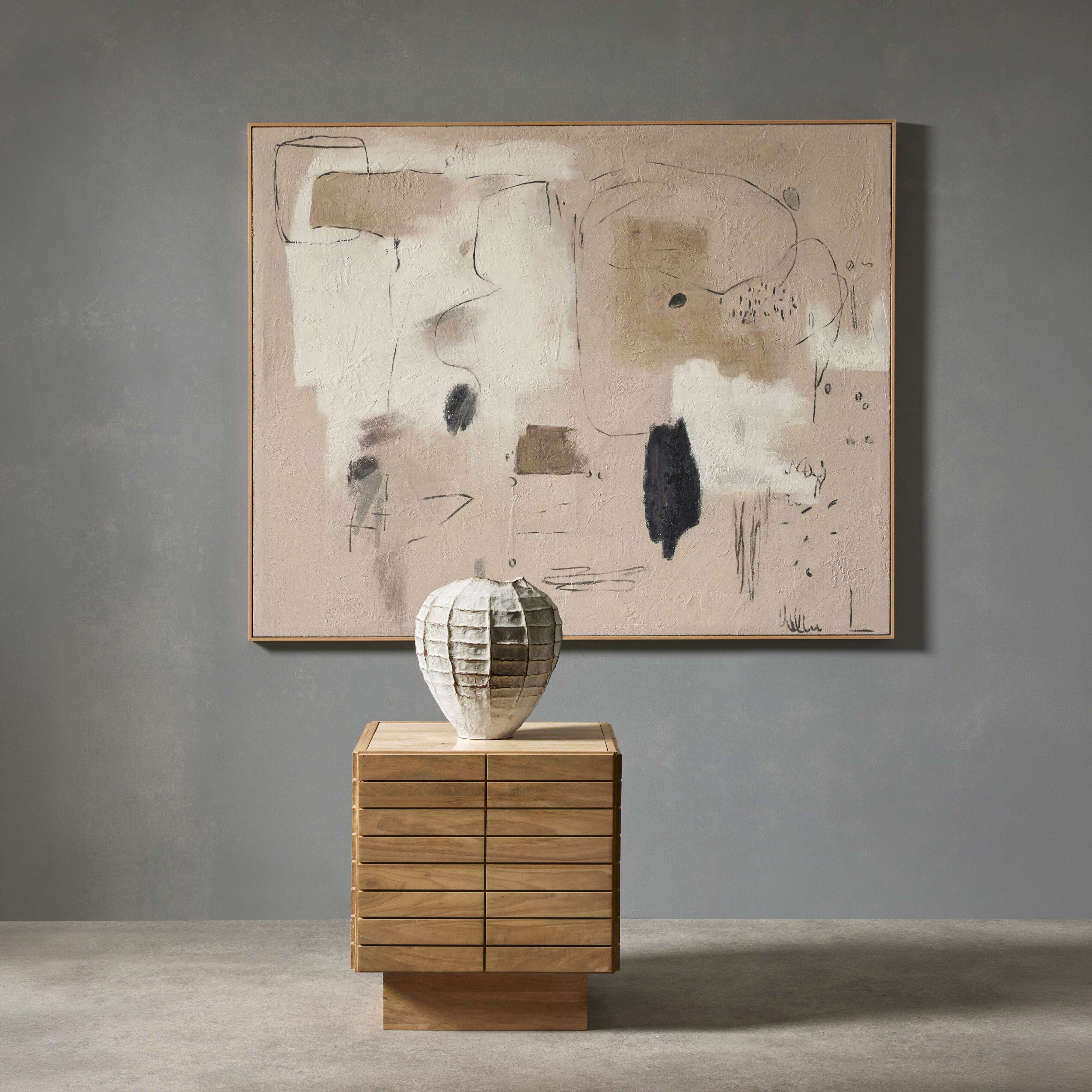 Grand Designs Marlo Vase Off White
