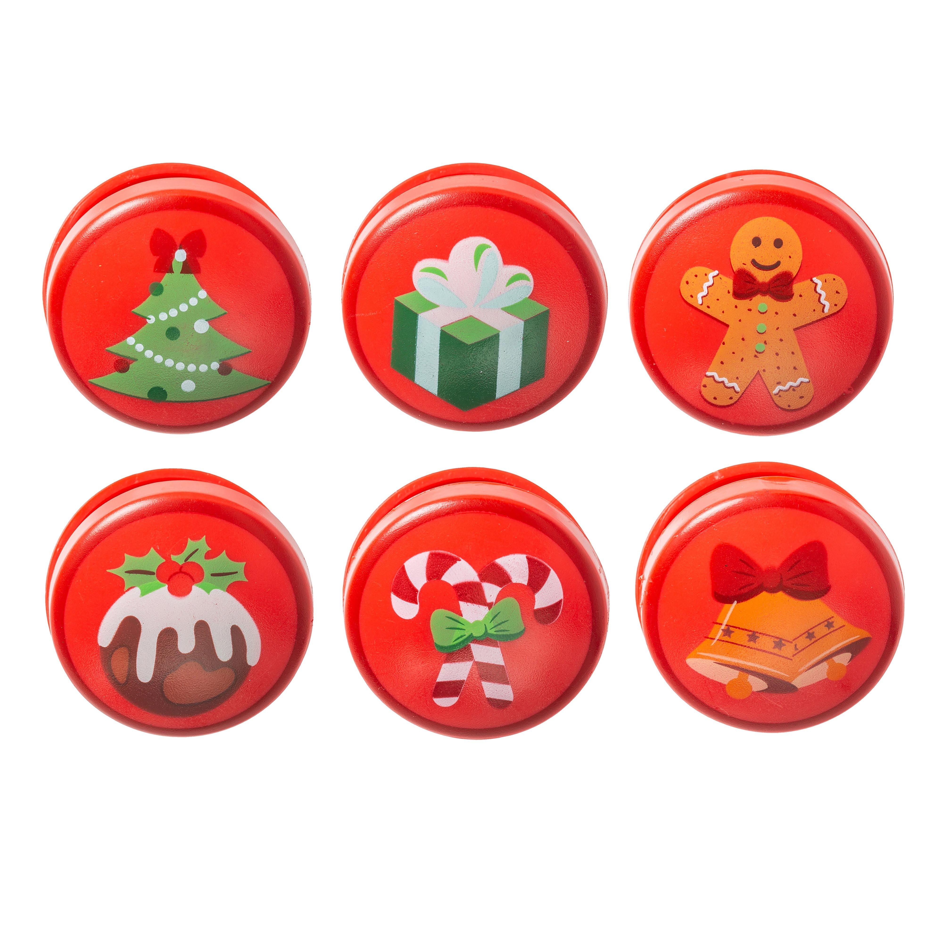Kikkerland Christmas Staples Bag Clips 6 Piece Set Black