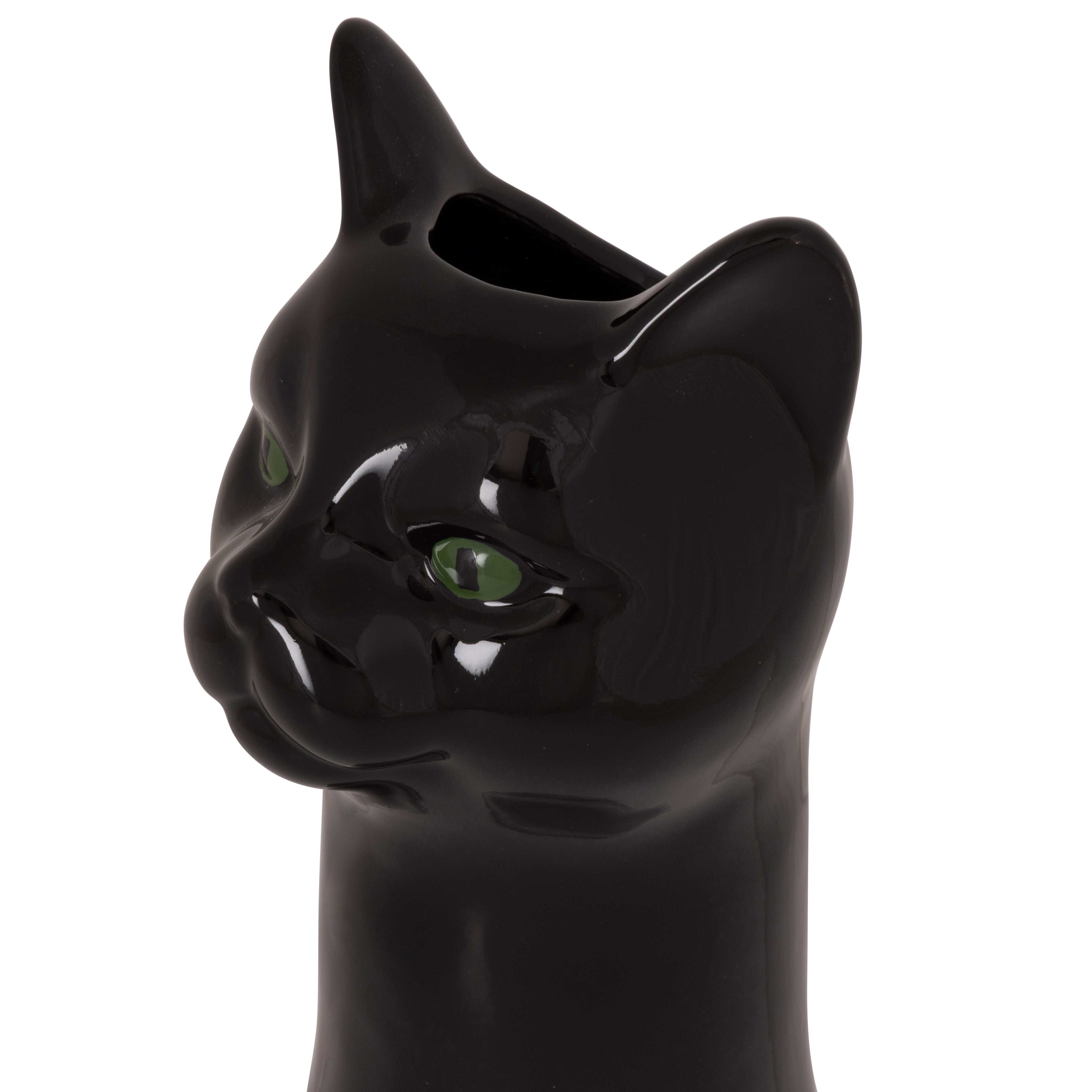 Emporium Aslan Cat Vase Black