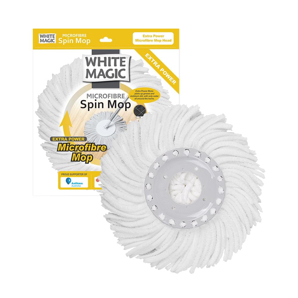 White Magic Extra Power Microfibre Mop Head
