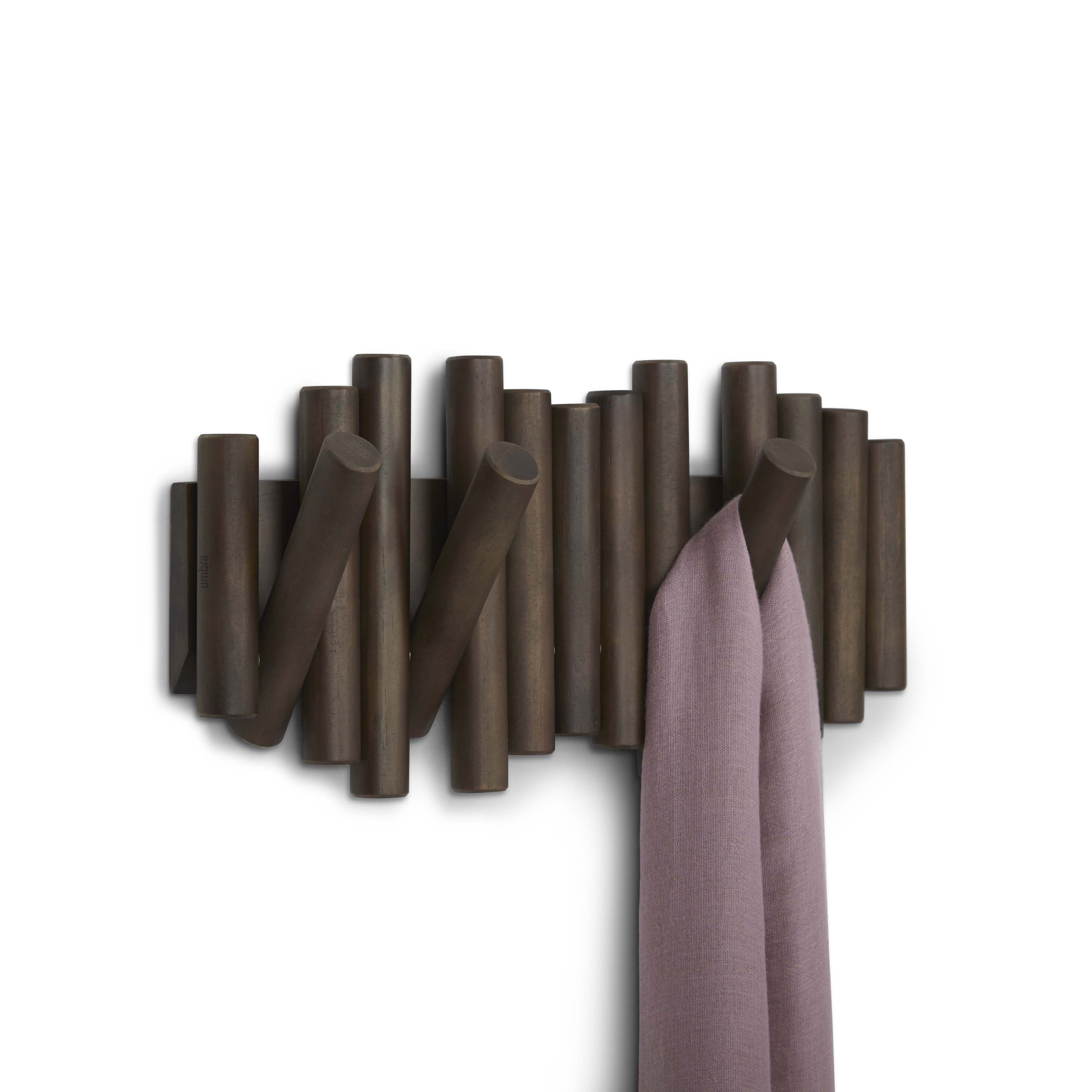 Umbra Picket Rail Hook Aged Walnut