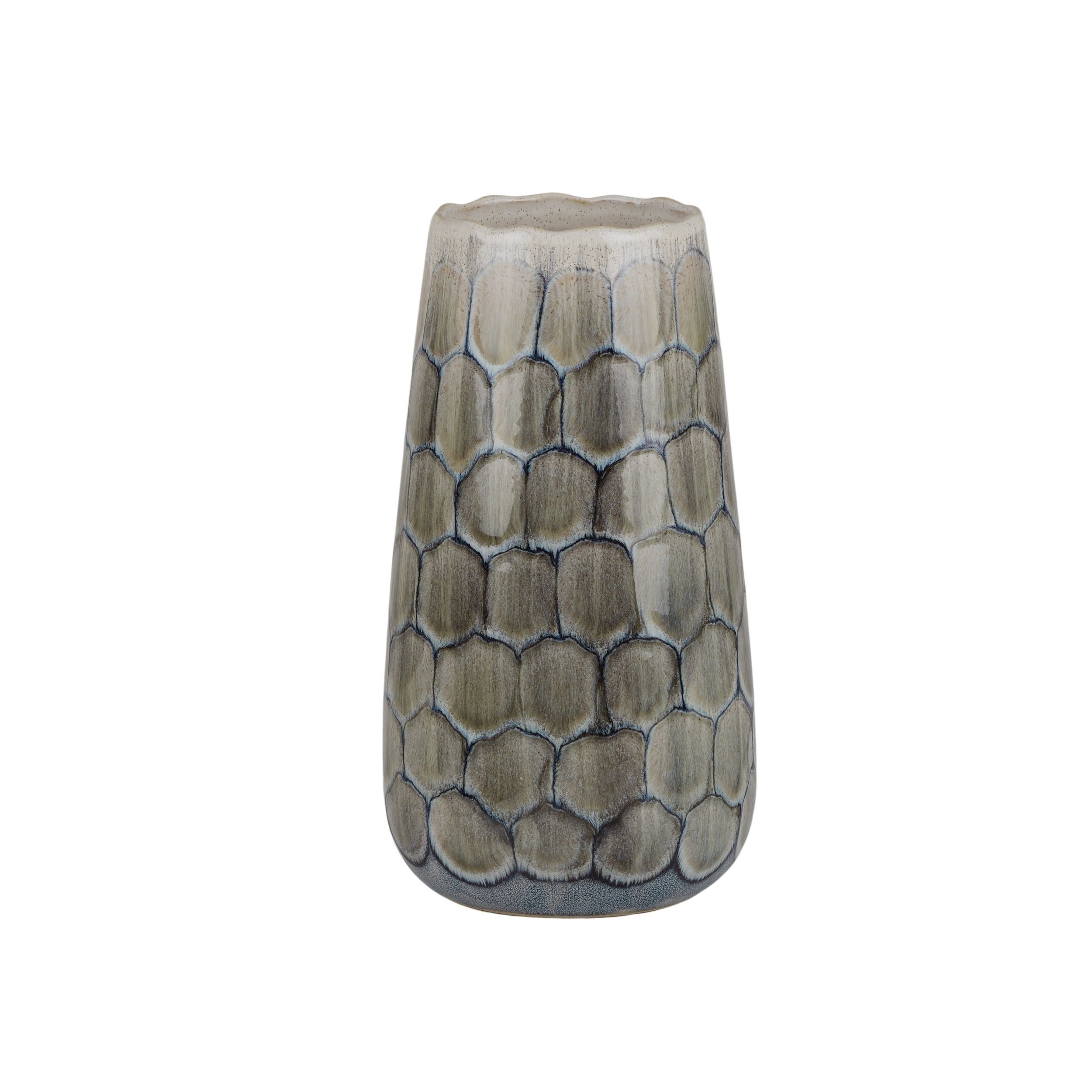 Coast To Coast Finch Ceramic Vase Ivory/Blue