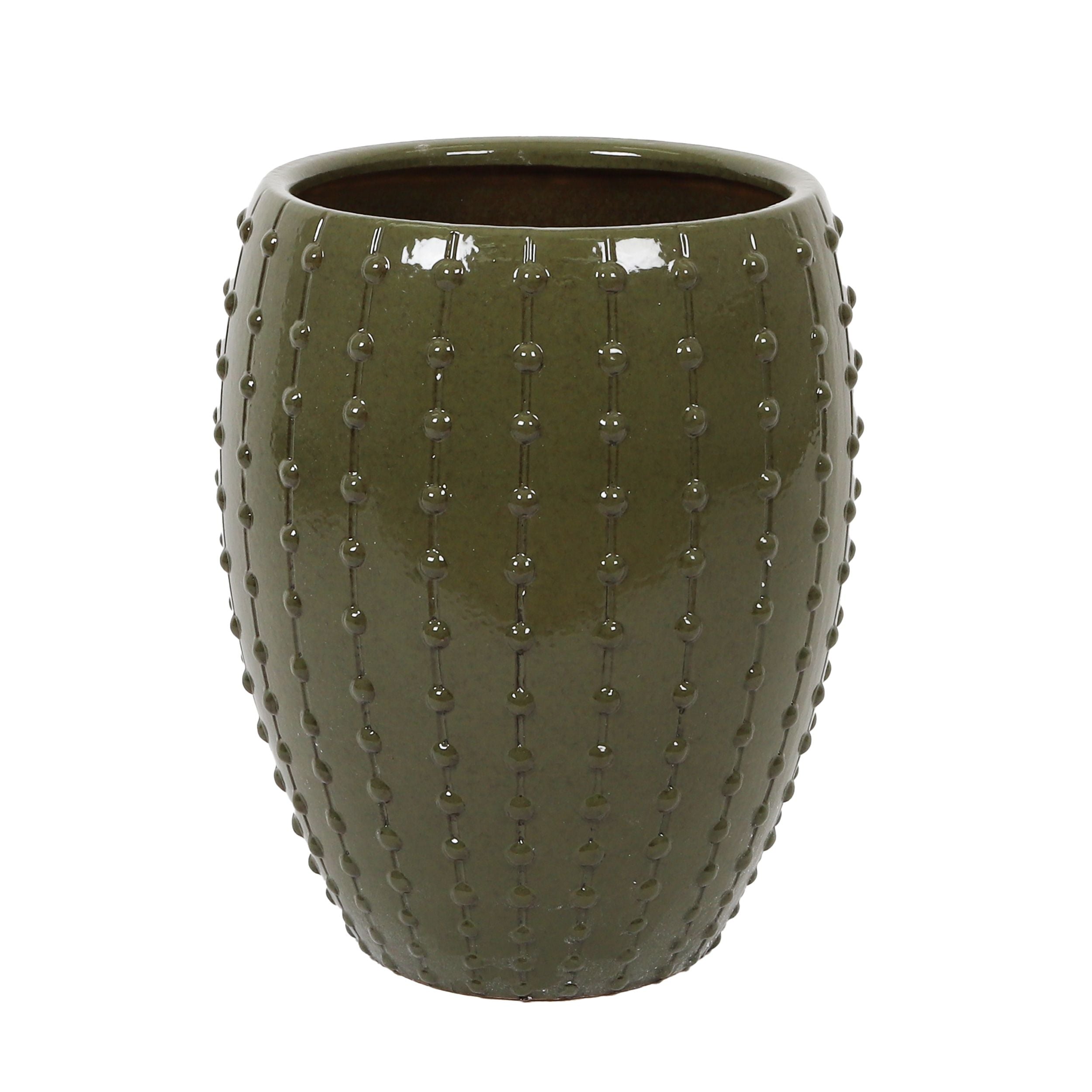 Life Botanic Strahan Ceramic Pot 43x52cm Olive