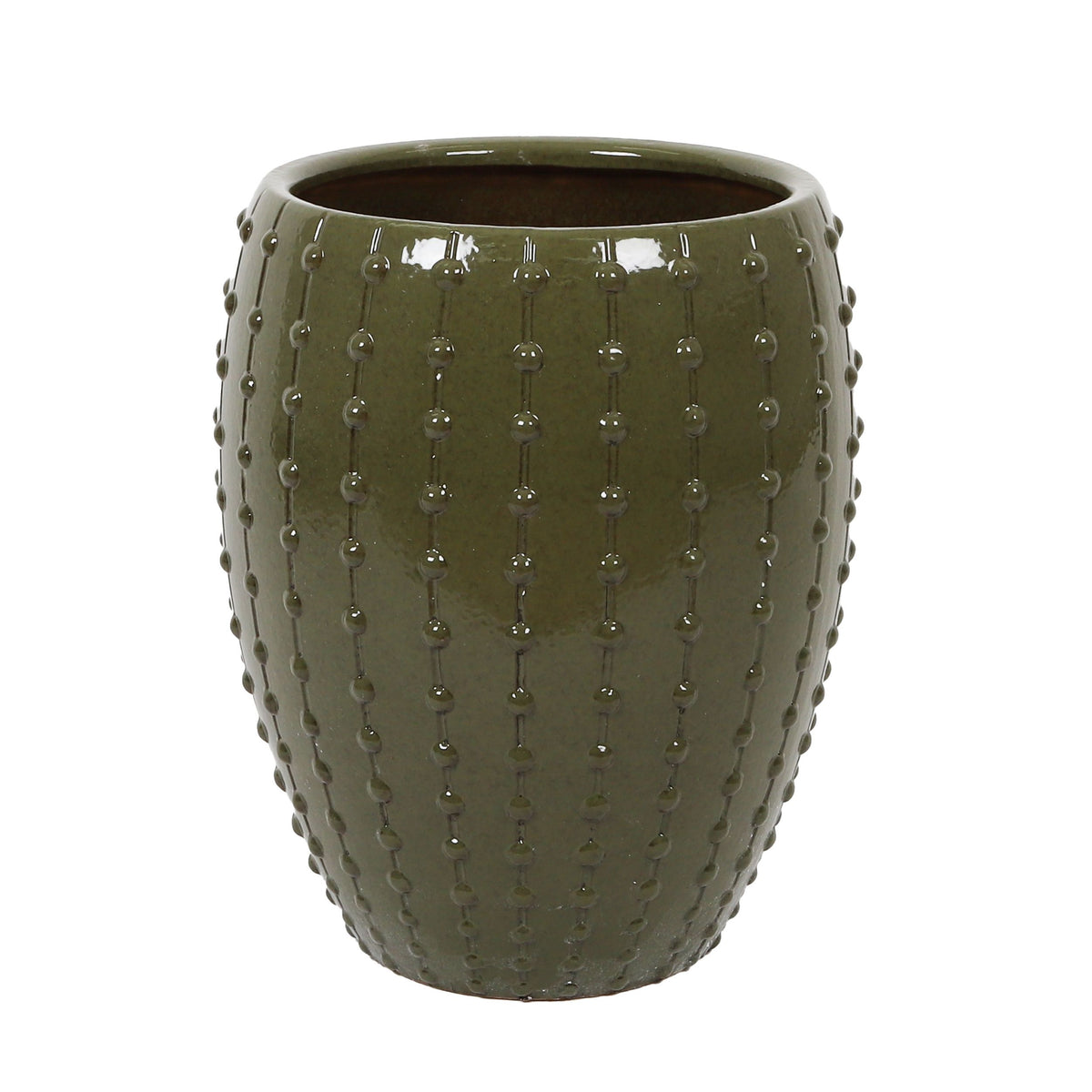 Life Botanic Strahan Ceramic Pot 43x52cm Olive