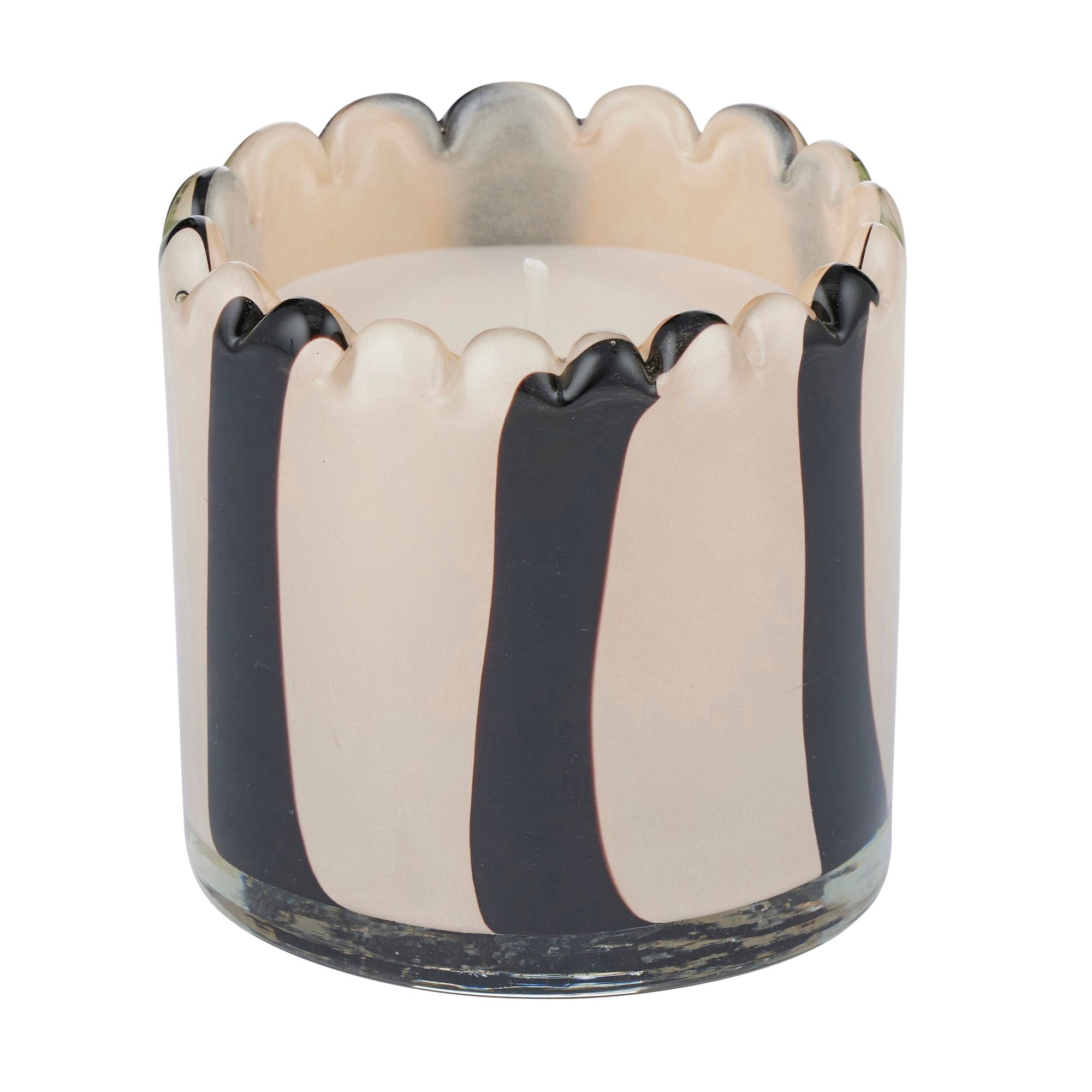 Elemental Billie 5% Glass Candle Ivory/Black