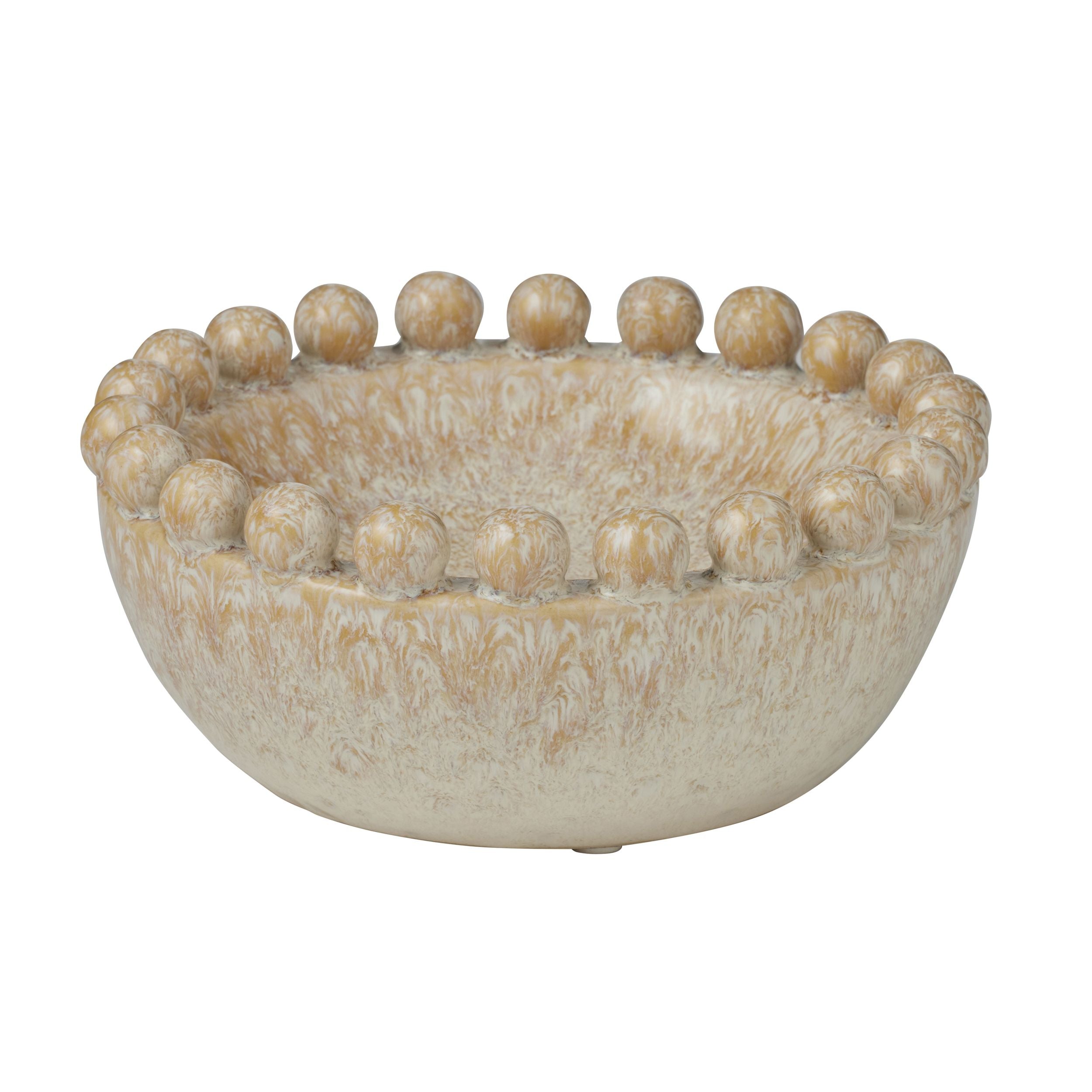 Coast To Coast Pip Ceramic Bowl 18x8cm Ivory