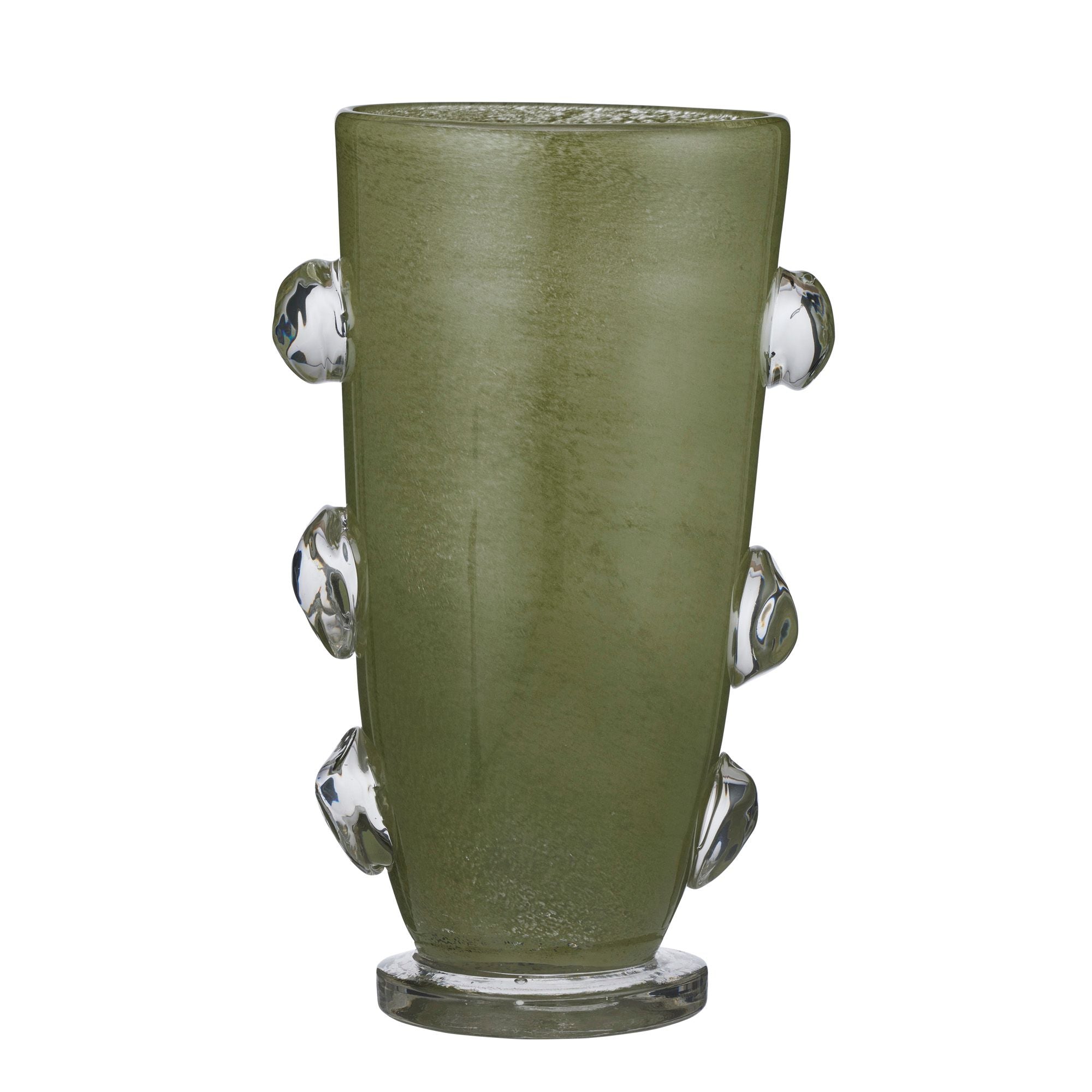 Coast To Coast Marshall Glass Vase Olive