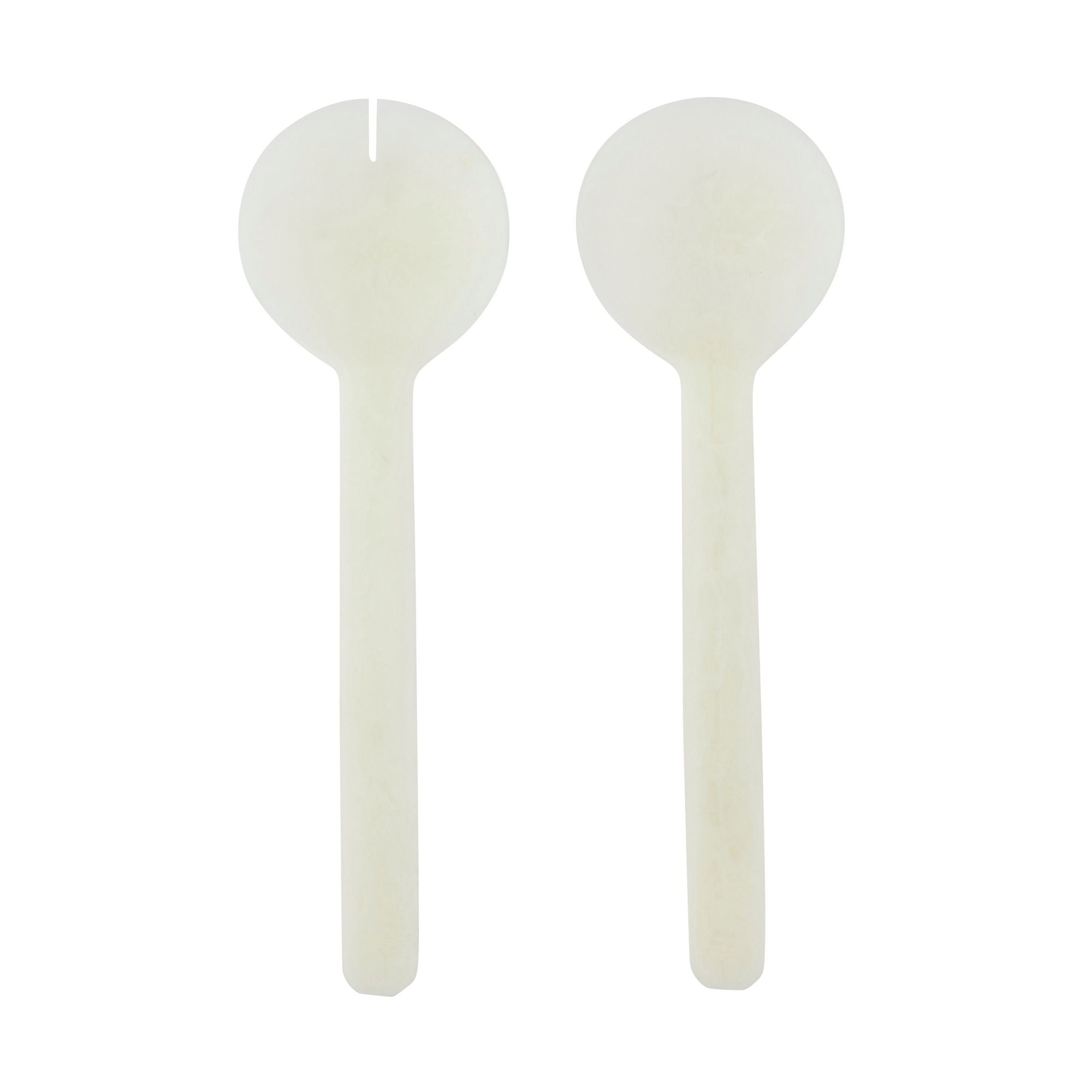 Assemble Kip Set of 2 Resin Salad Server Ivory