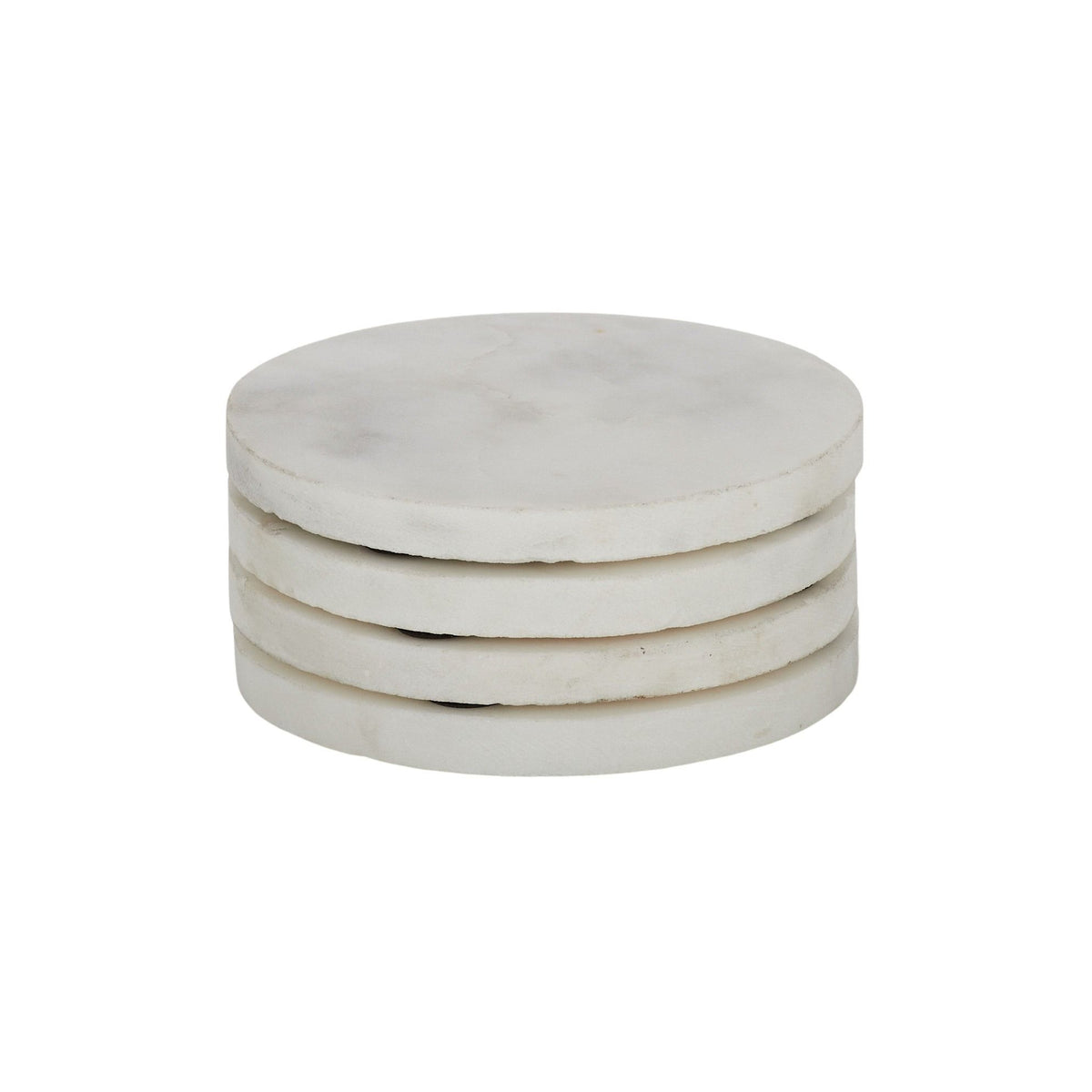 Assemble Neo Set of 4 Round Marble Coaster White