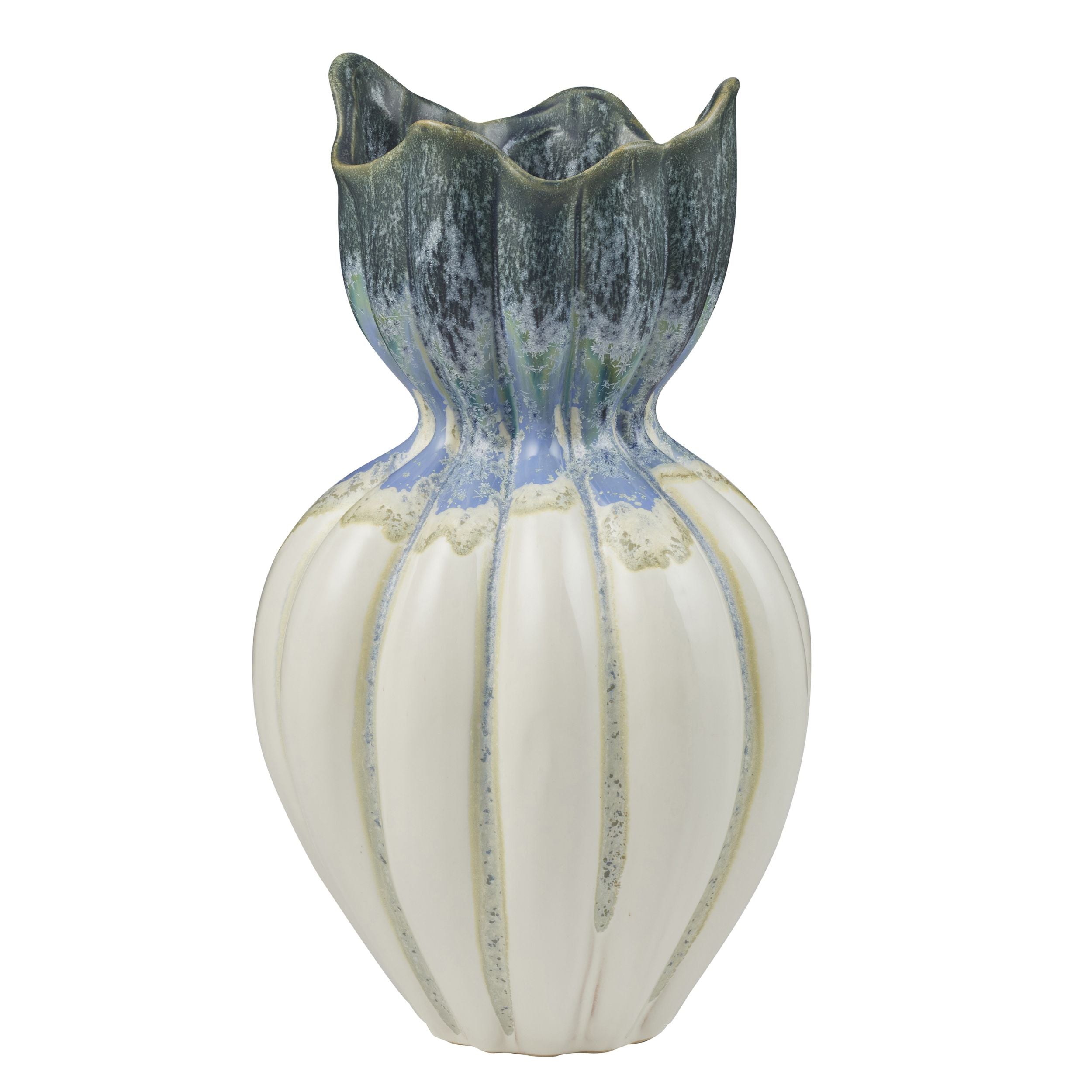 Coast To Coast Pincer Ceramic Vase Blue/White