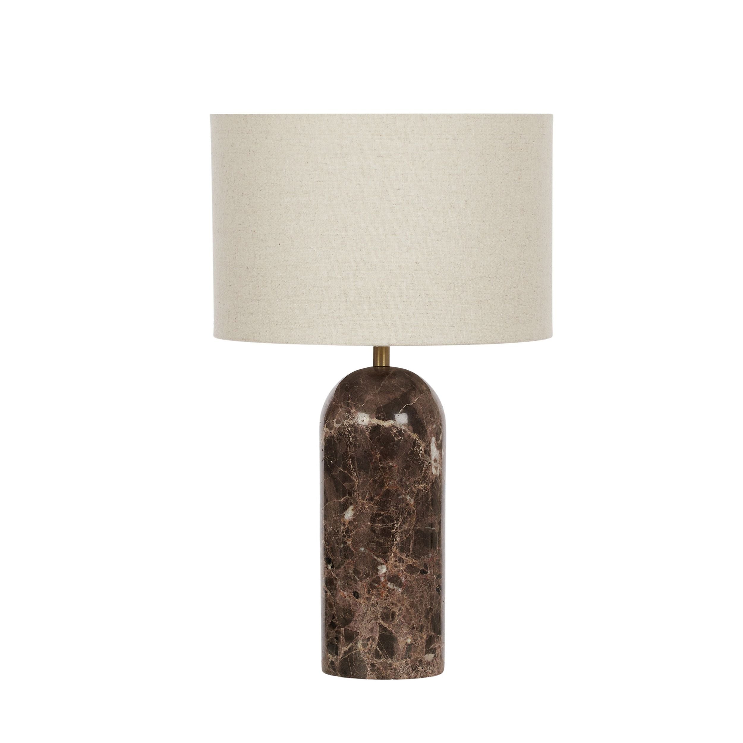 Coast To Coast Lucia Marble Table Lamp Brown/Natural