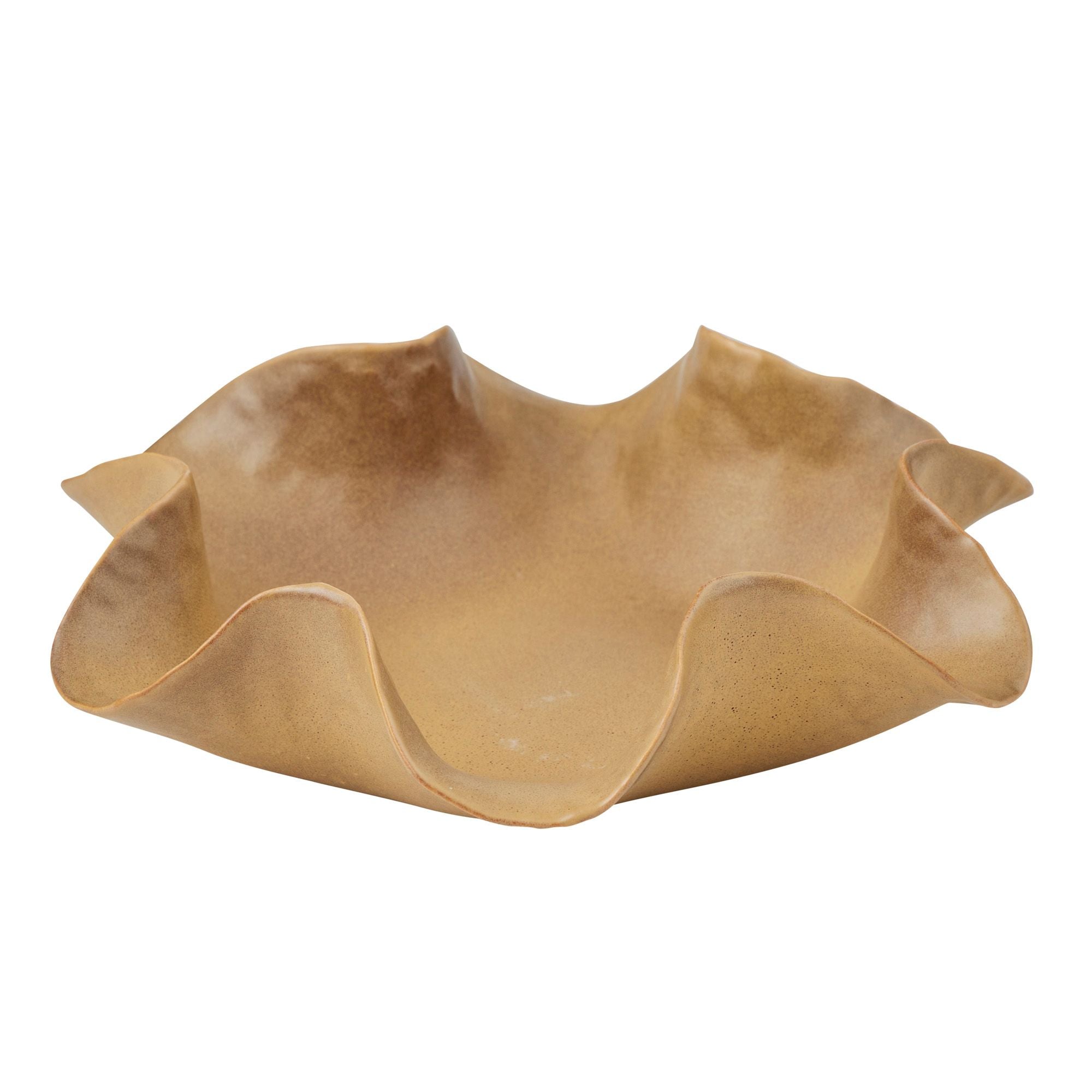 Coast To Coast Elena Ceramic Bowl 24.5x6.5cm Tan