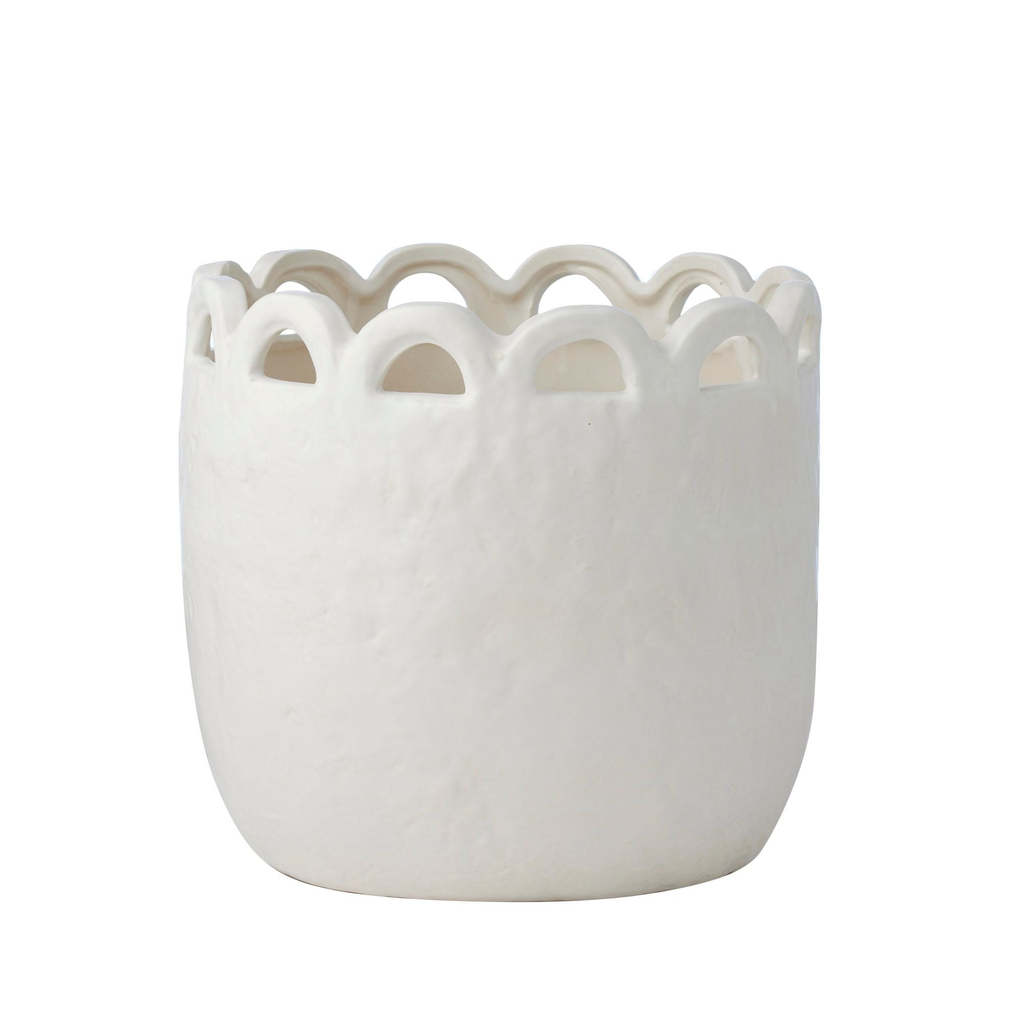 Life Botanic Dixon Ceramic Pot 27x25cm White