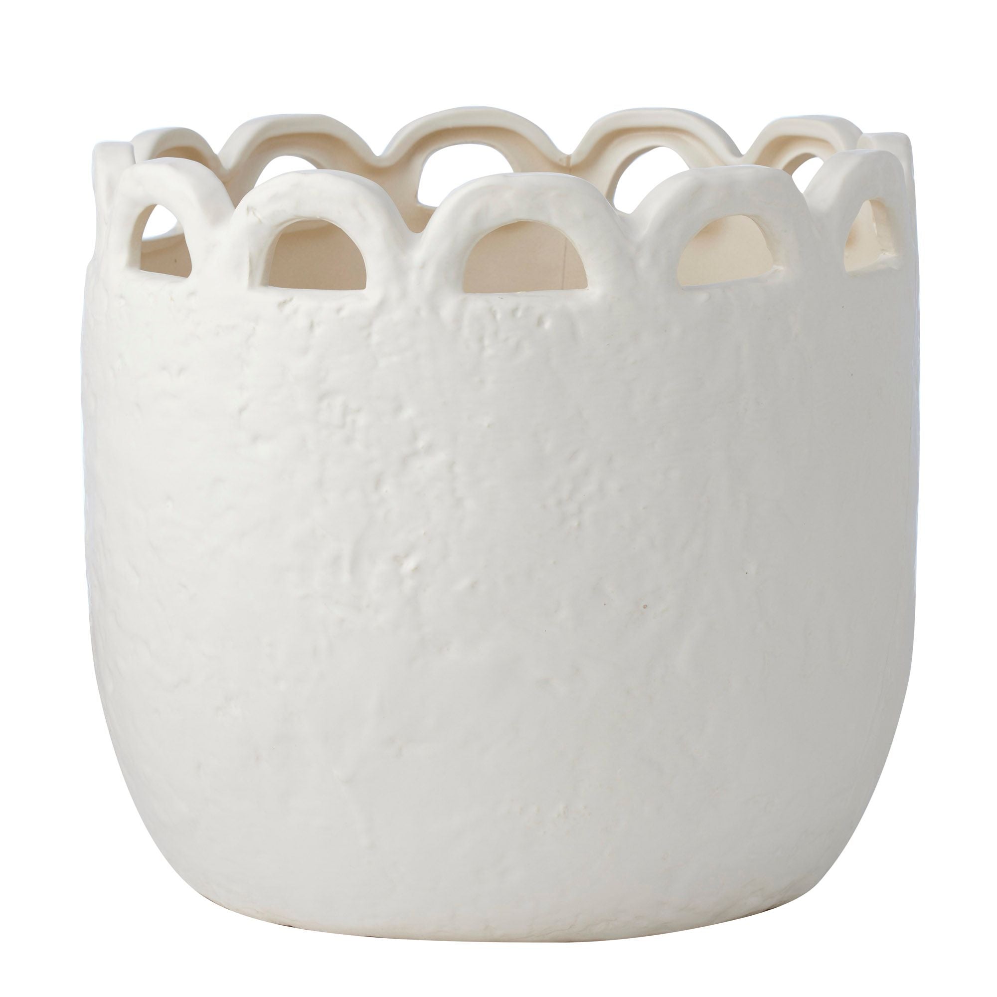 Life Botanic Dixon Ceramic Pot 32x29cm White