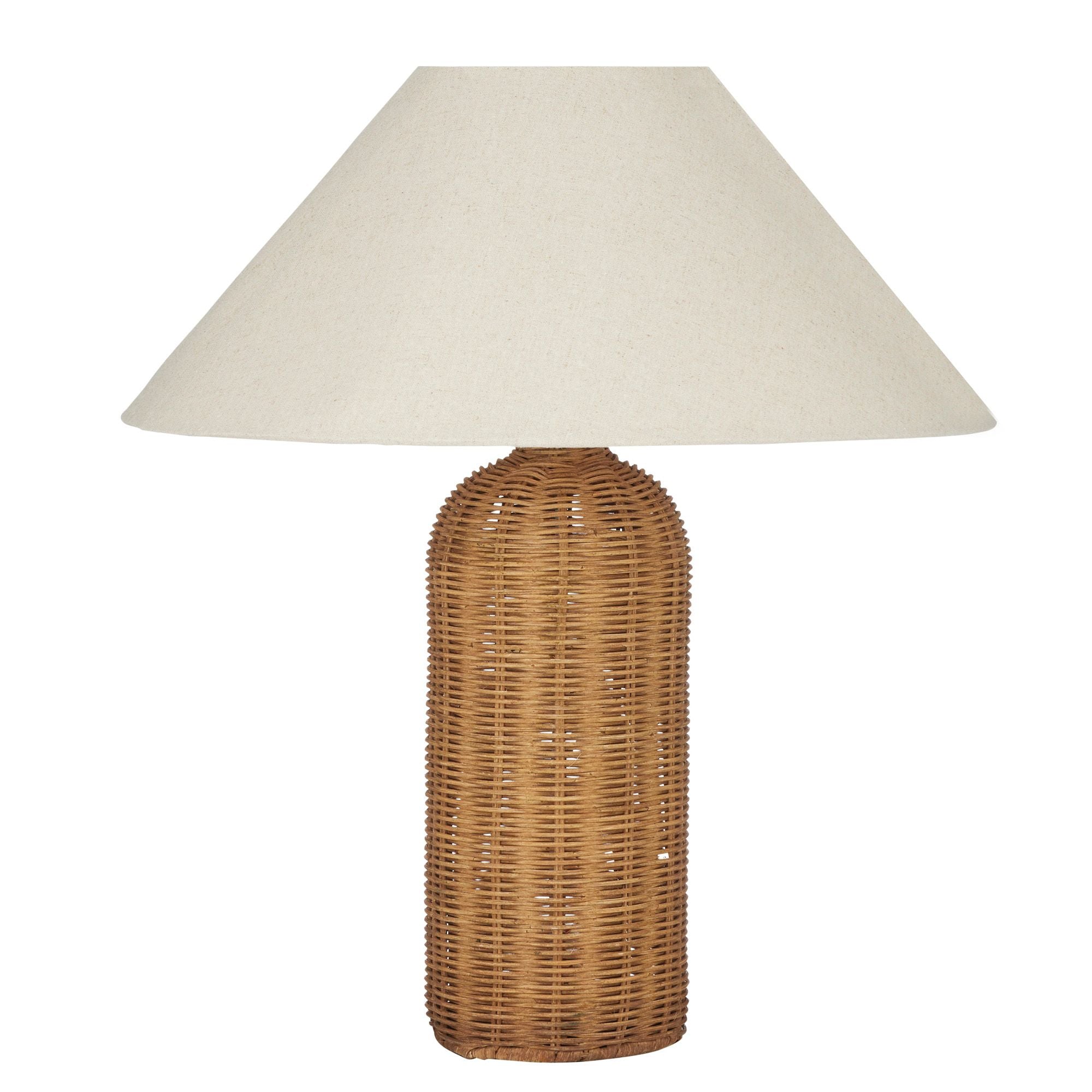 Coast To Coast Hilton Rattan Table Lamp Natural