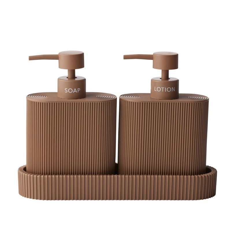 Elemental Sid Set of 2 Dispenser with Tray Tan