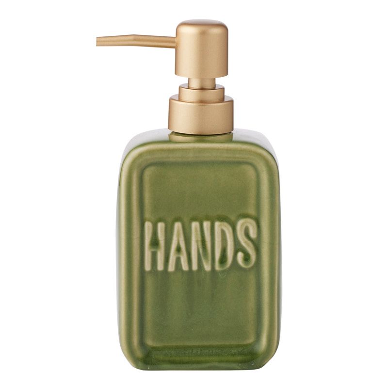 Elemental Hands Ceramic Soap Dispenser Olive