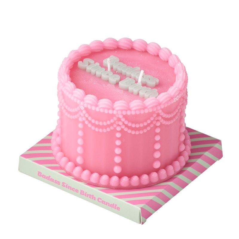 Assemble Badass B/Day Cake Candle Pink