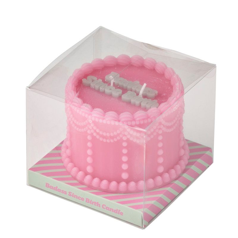 Assemble Badass B/Day Cake Candle Pink