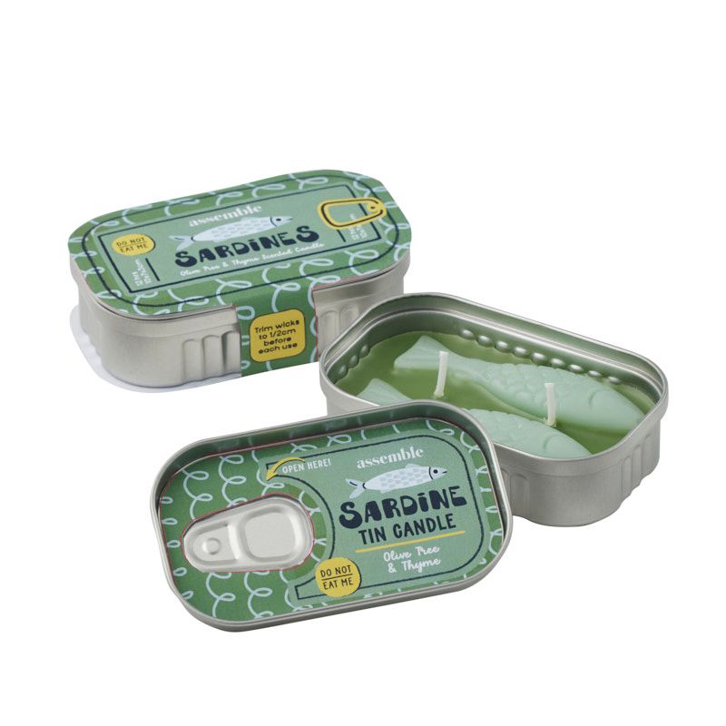 Assemble Sardine Tin Candle Olive