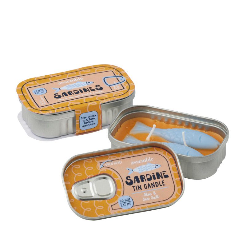 Assemble Sardine Tin Candle Rust