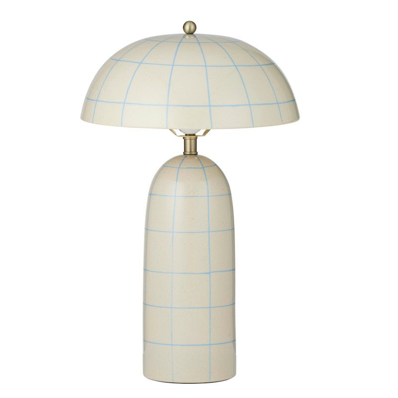 Coast To Coast Cox Ceramic Table Lamp Ivory/Sky