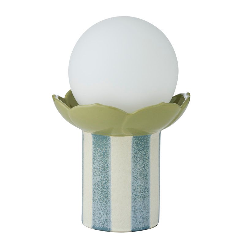 Coast To Coast Lee Ceramic Table Lamp Sage/Sky