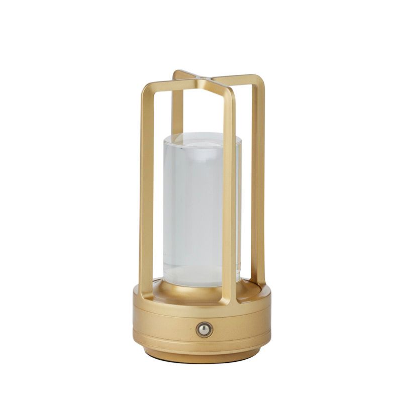 Coast To Coast Ibiza Metal/USB Touch Lantern Gold