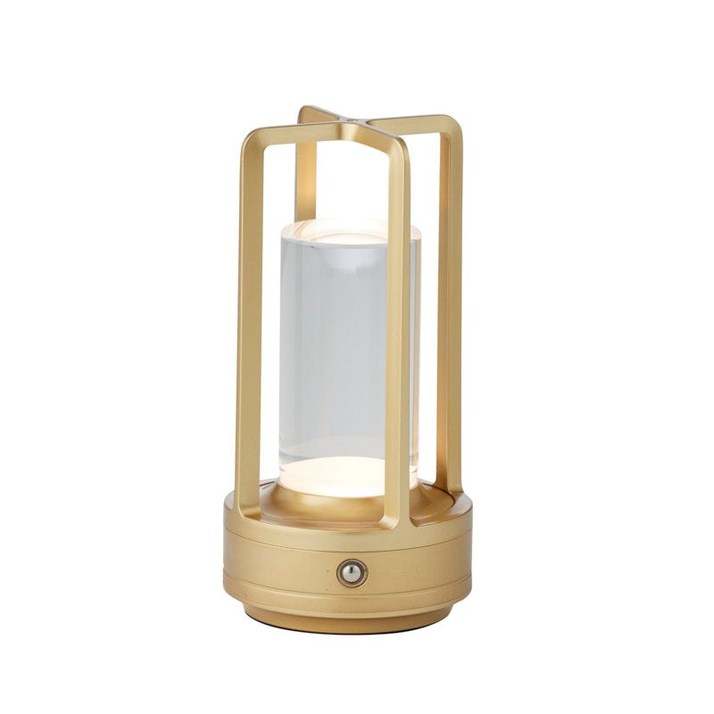 Coast To Coast Ibiza Metal/USB Touch Lantern Gold