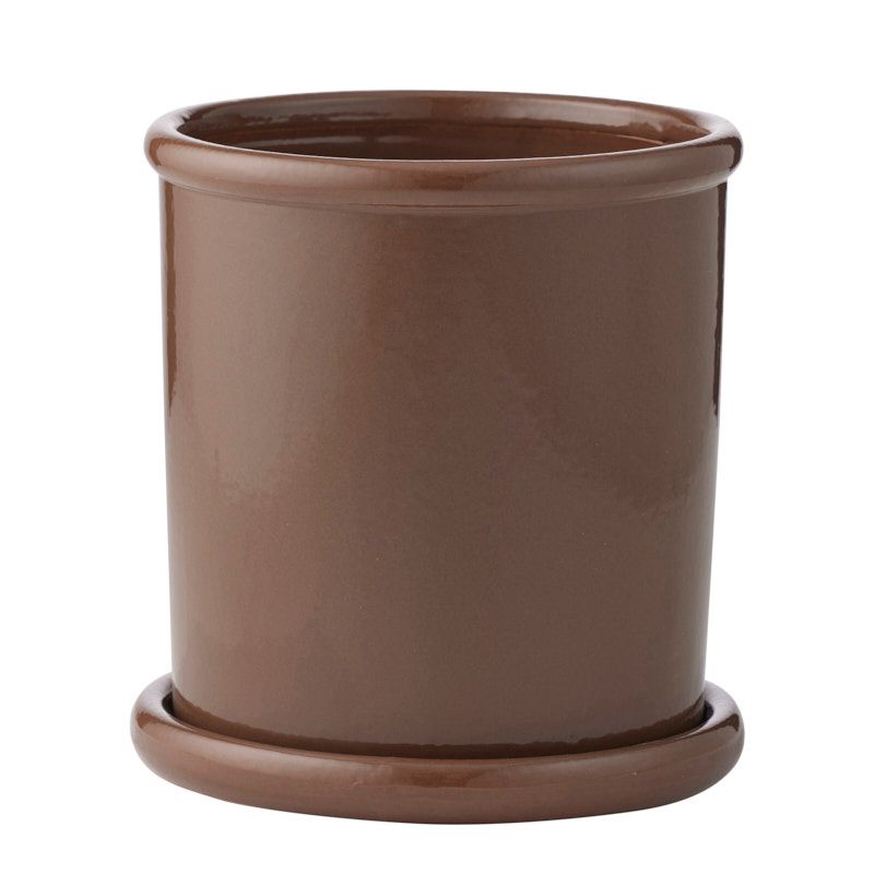 Life Botanic Andromeda Ceramic Pot 24x22.5cm Cocoa