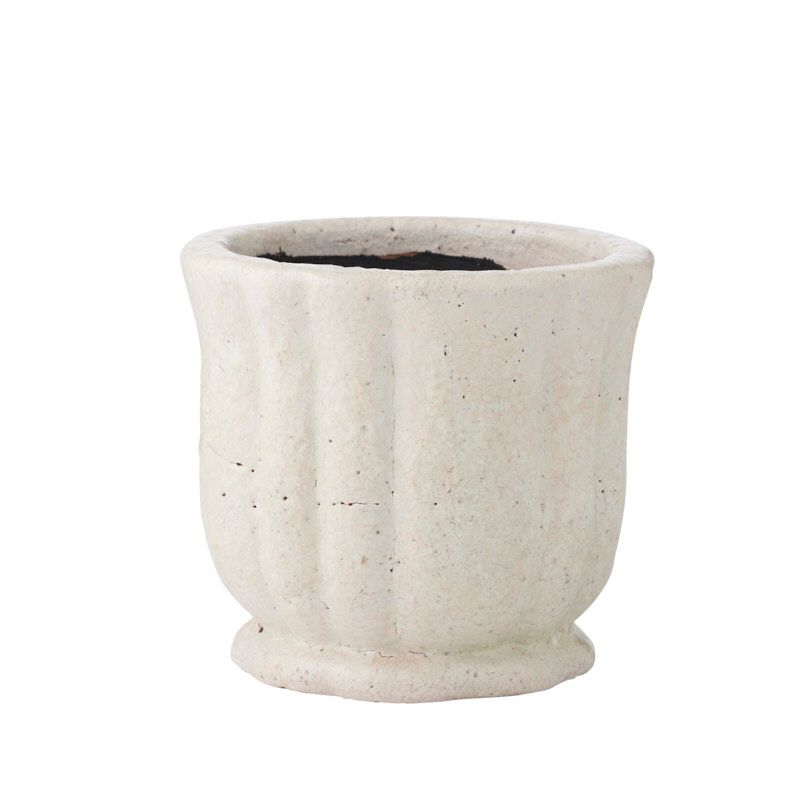 Life Botanic Desney Ceramic Pot 18.5x16.5cm White