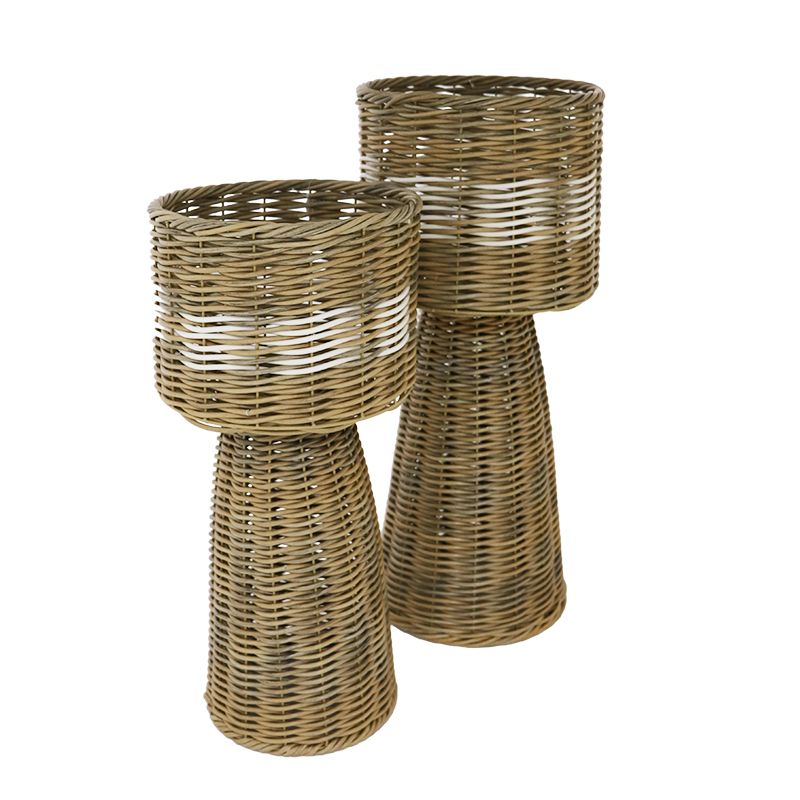 Life Botanic Jacka Set of 2 PE Rattan Planter